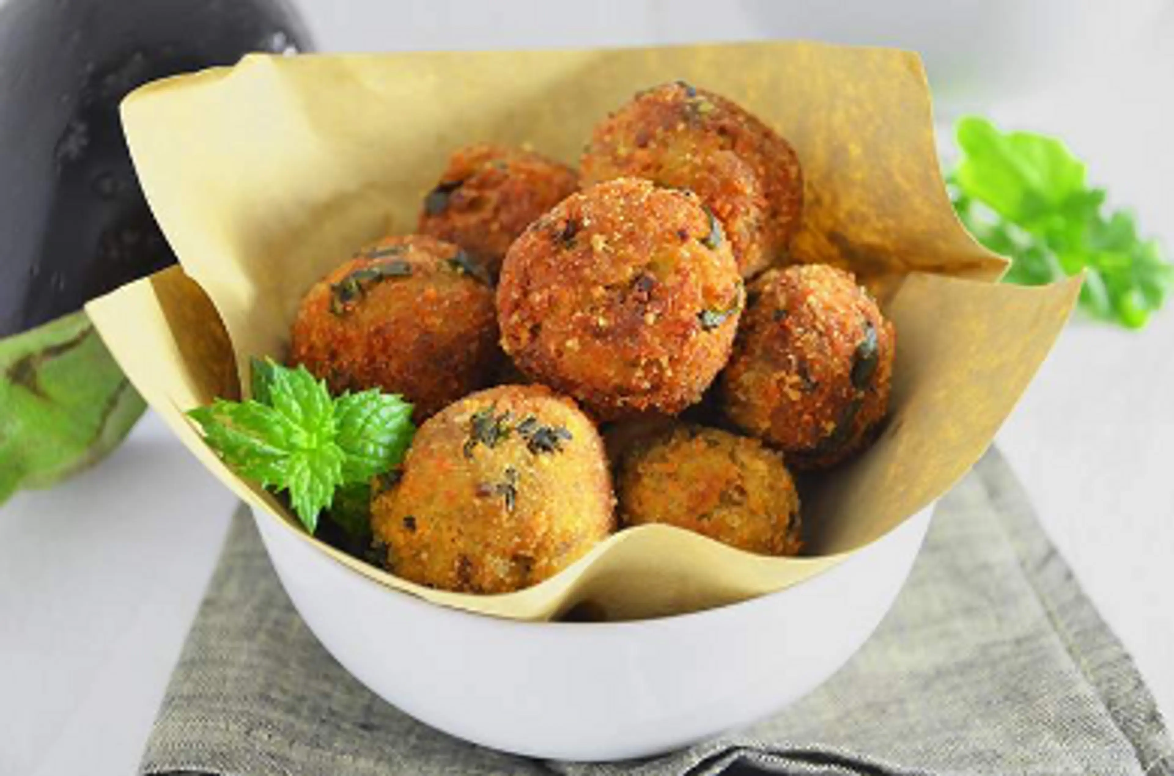 Boulettes d'aubergines (Polpette di Melanzane)