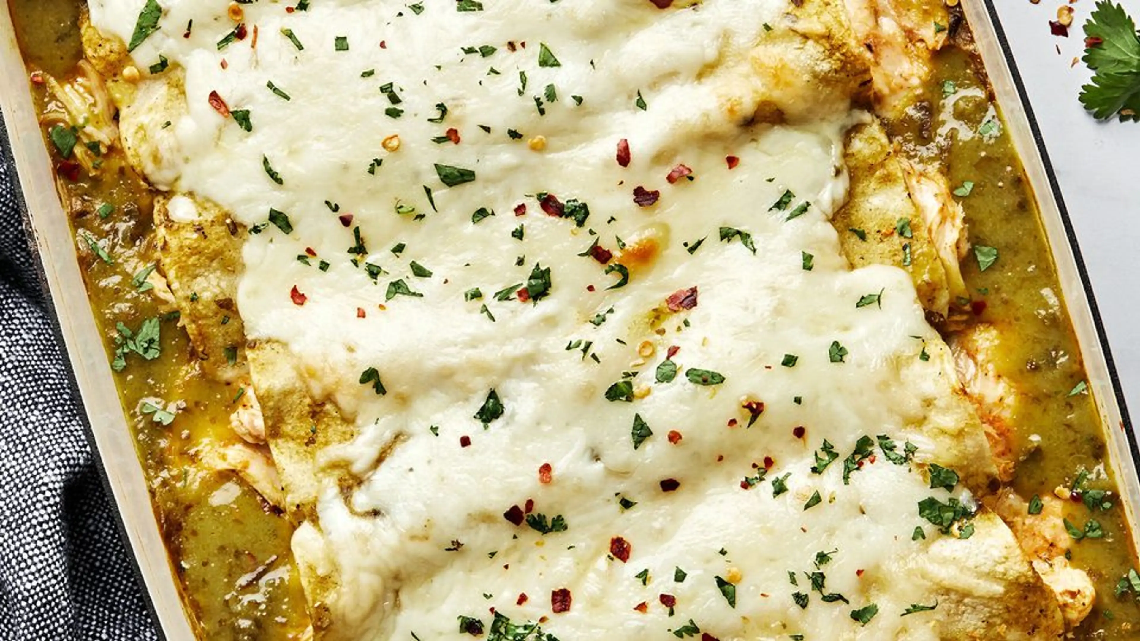 Green Chicken Enchiladas