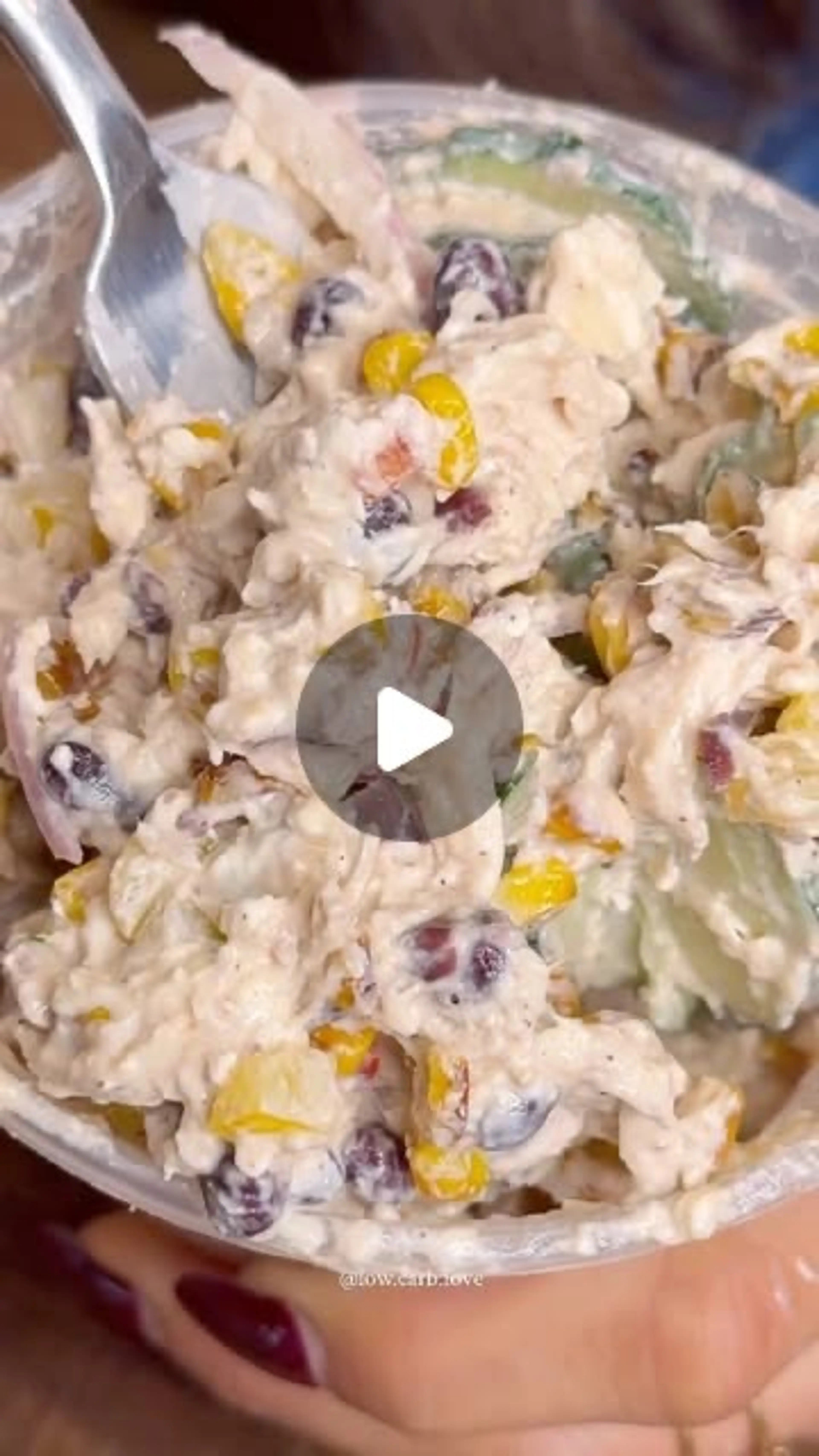 High Protein Chicken Feta Salad