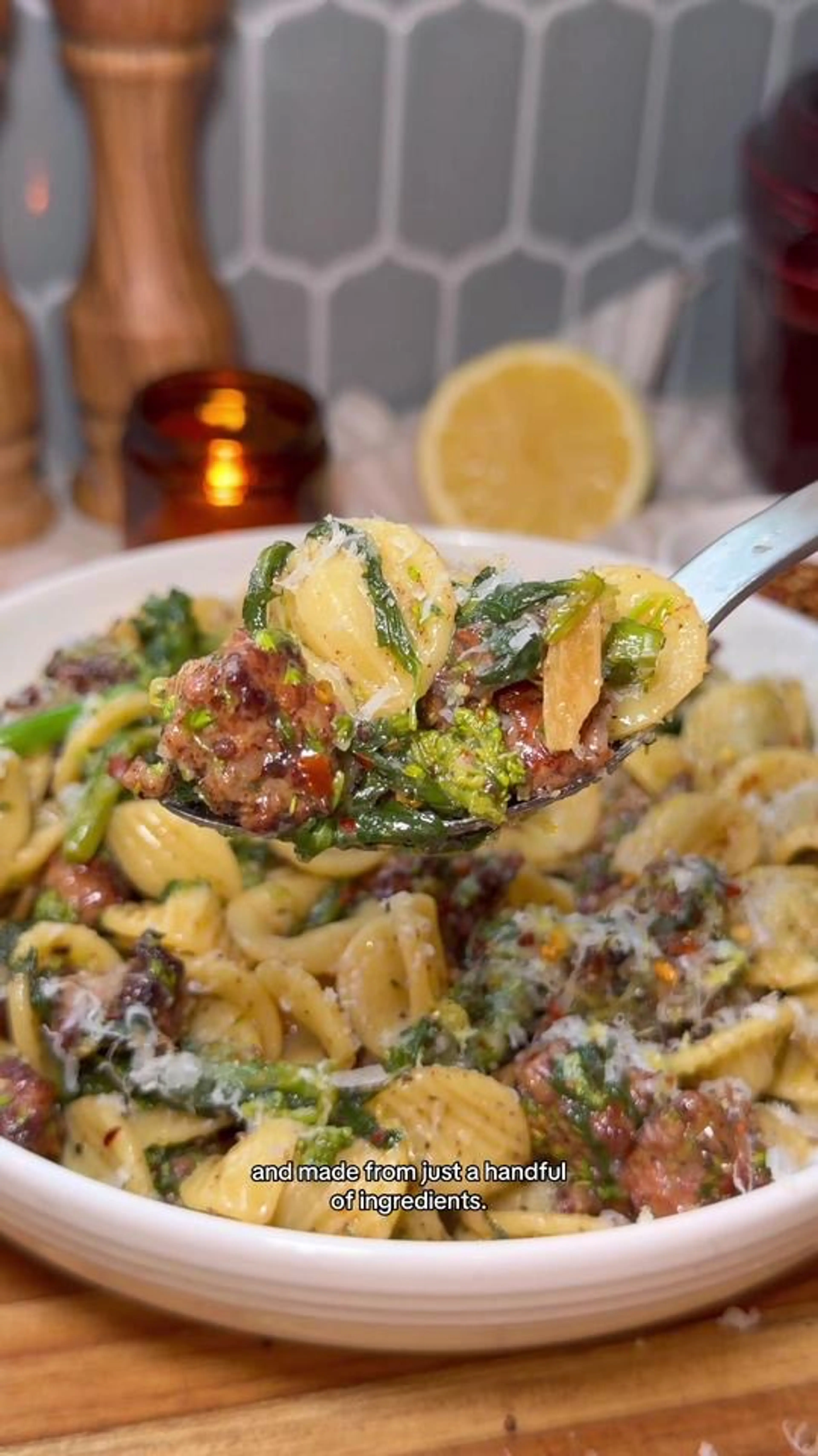 Orecchiette with Sausage and Broccoli Rabe