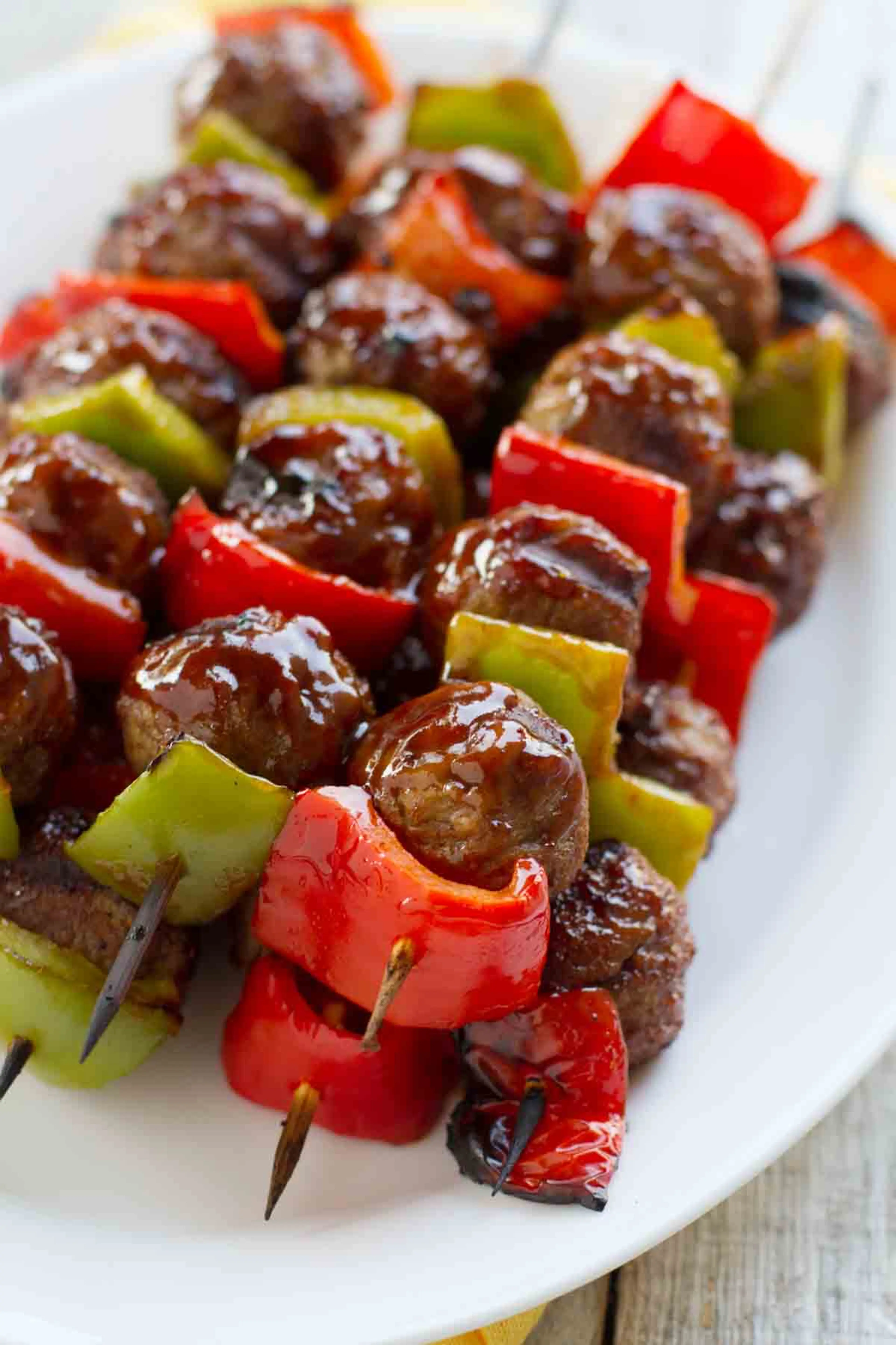 Sweet and Sour Meatball Skewers