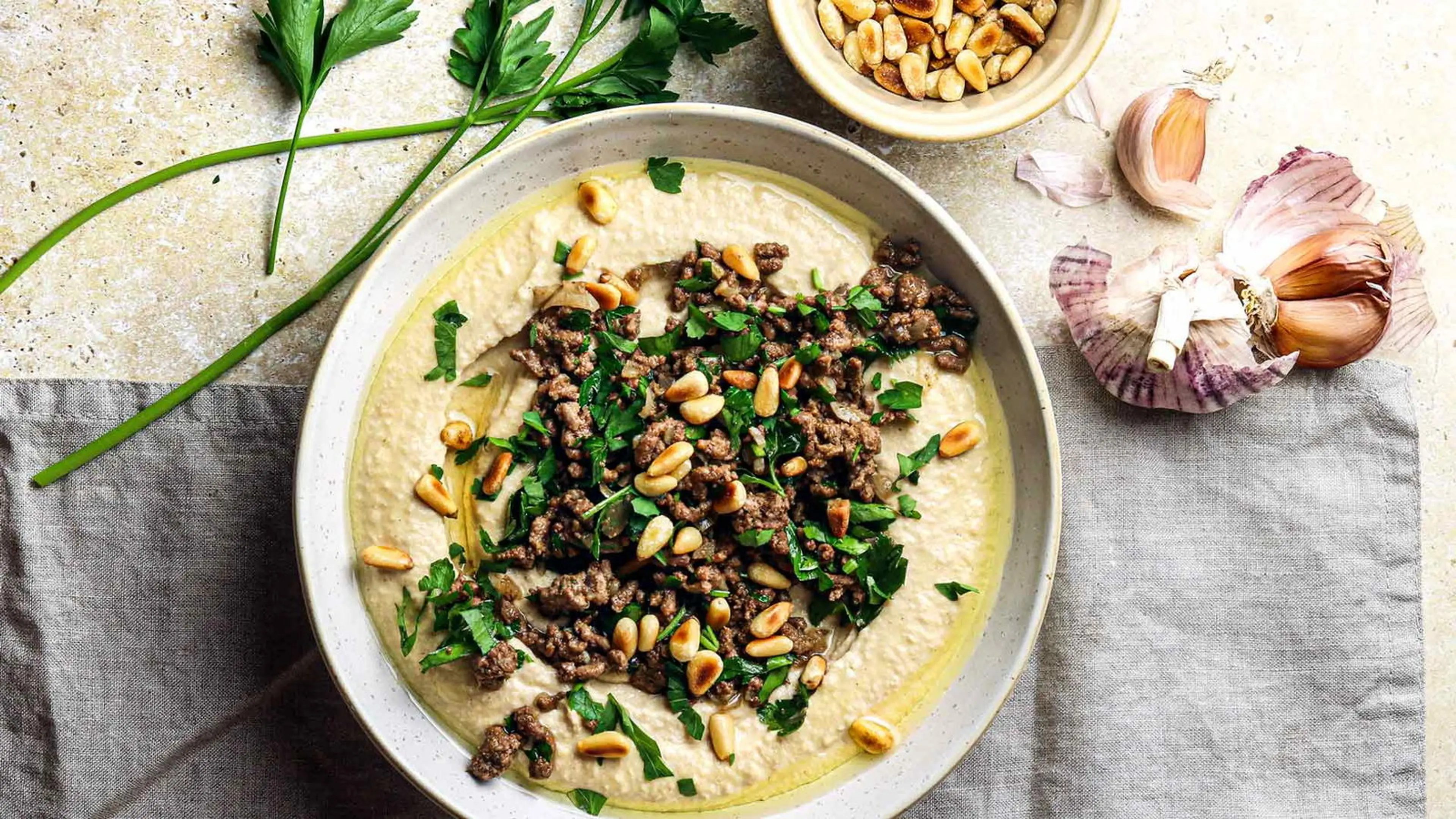Spiced Beef Hummus