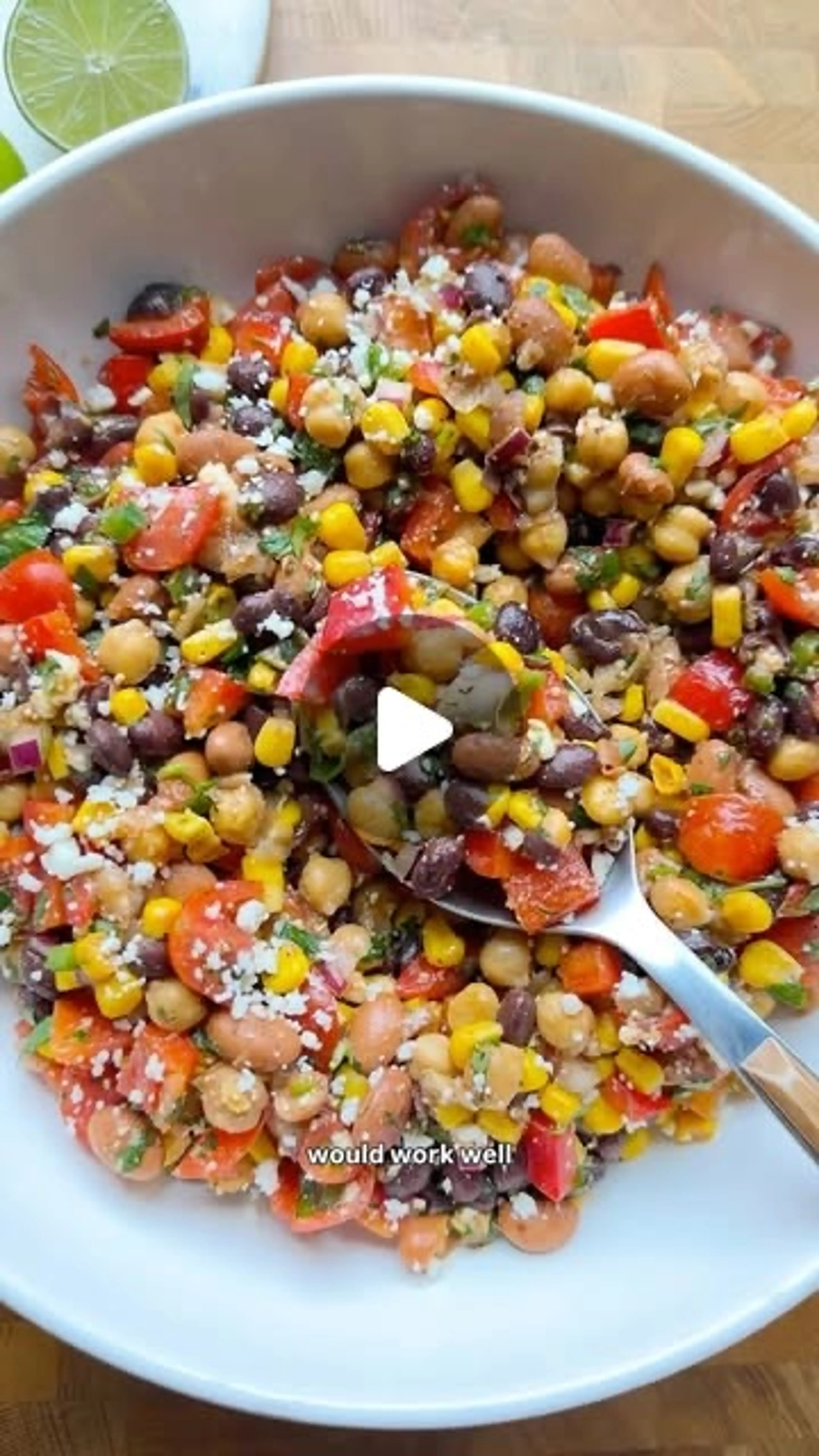 Southwestern Dense Bean Salad