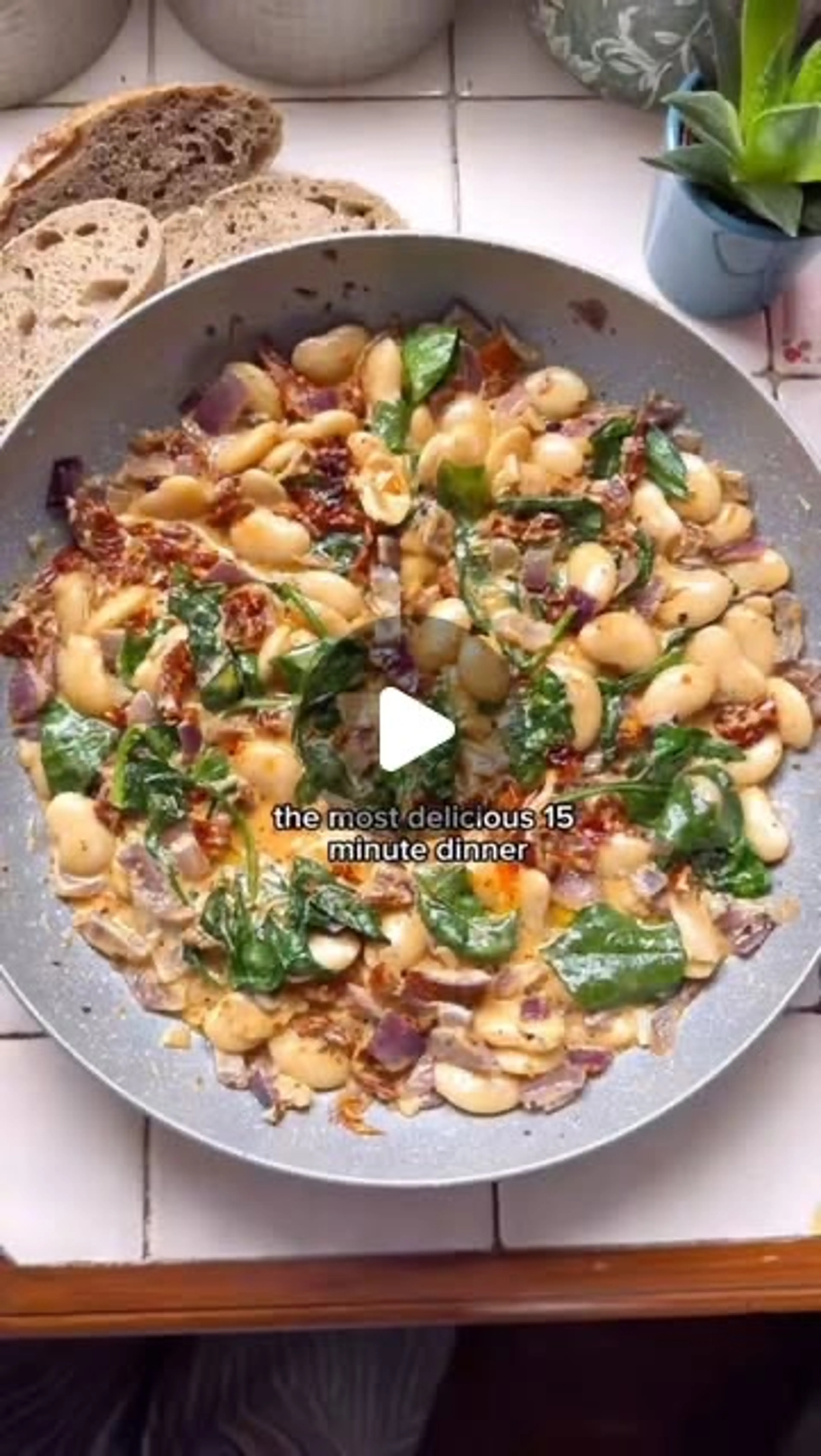 Creamy Sun Dried Tomatoe & Butter Beans