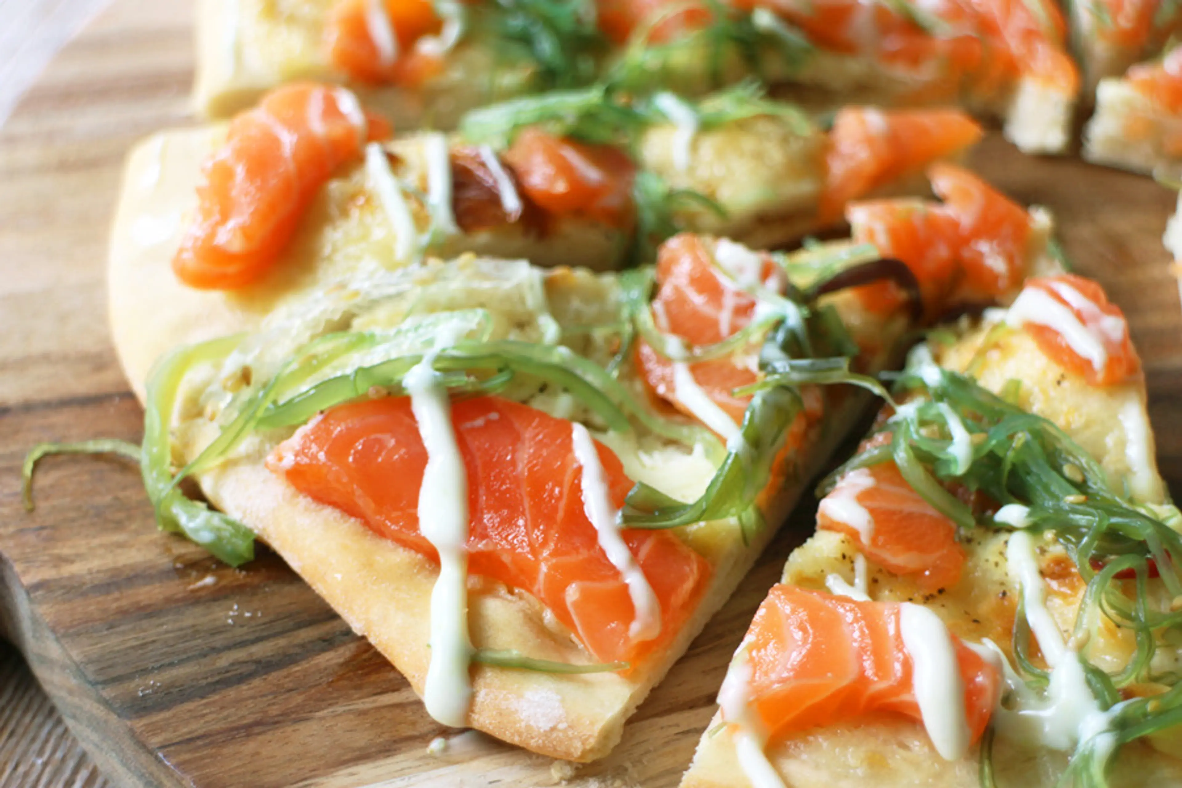 Flammkuchen Zalm Wasabi