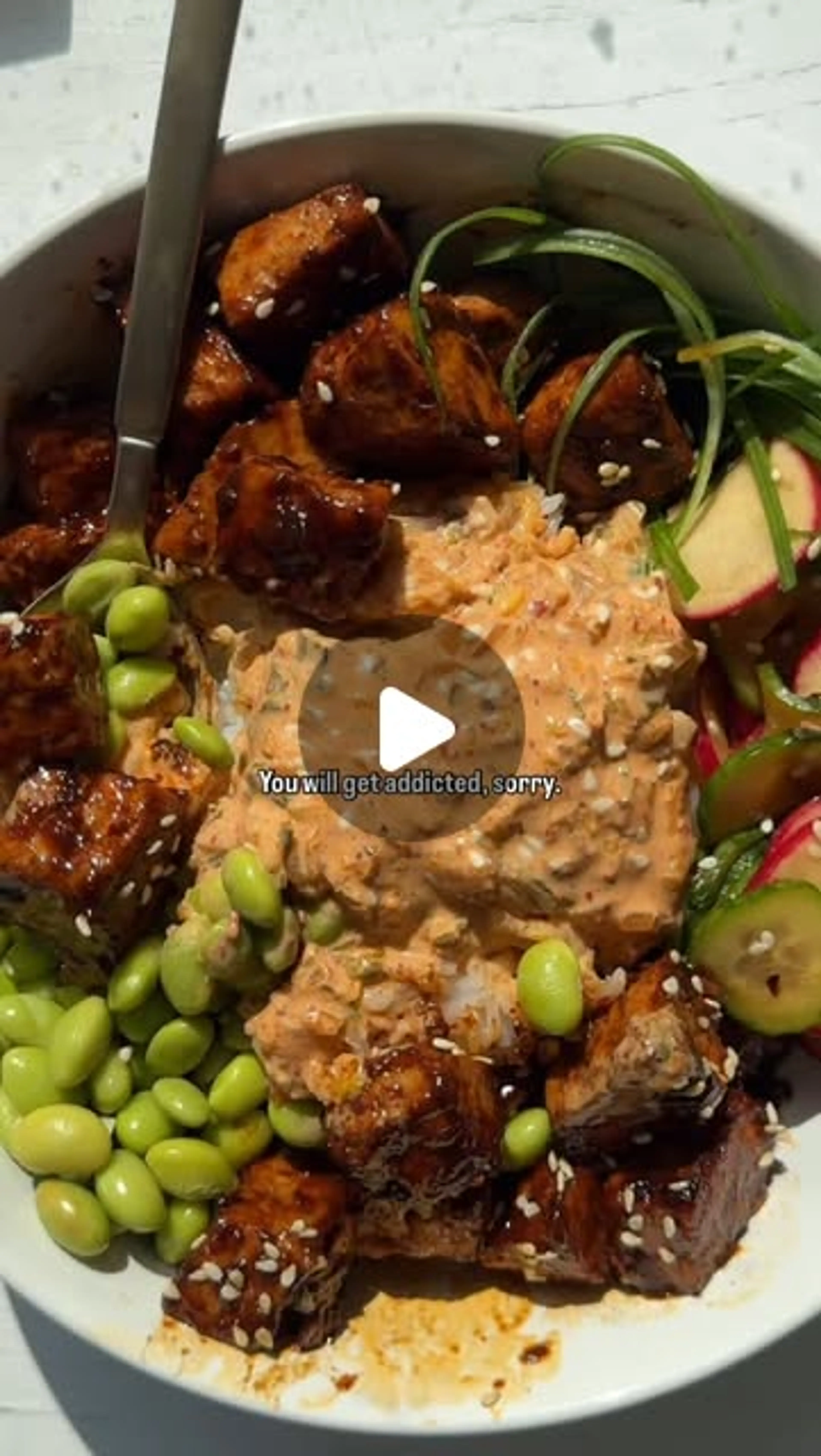 Spicy Kimchi Tofu Bowls