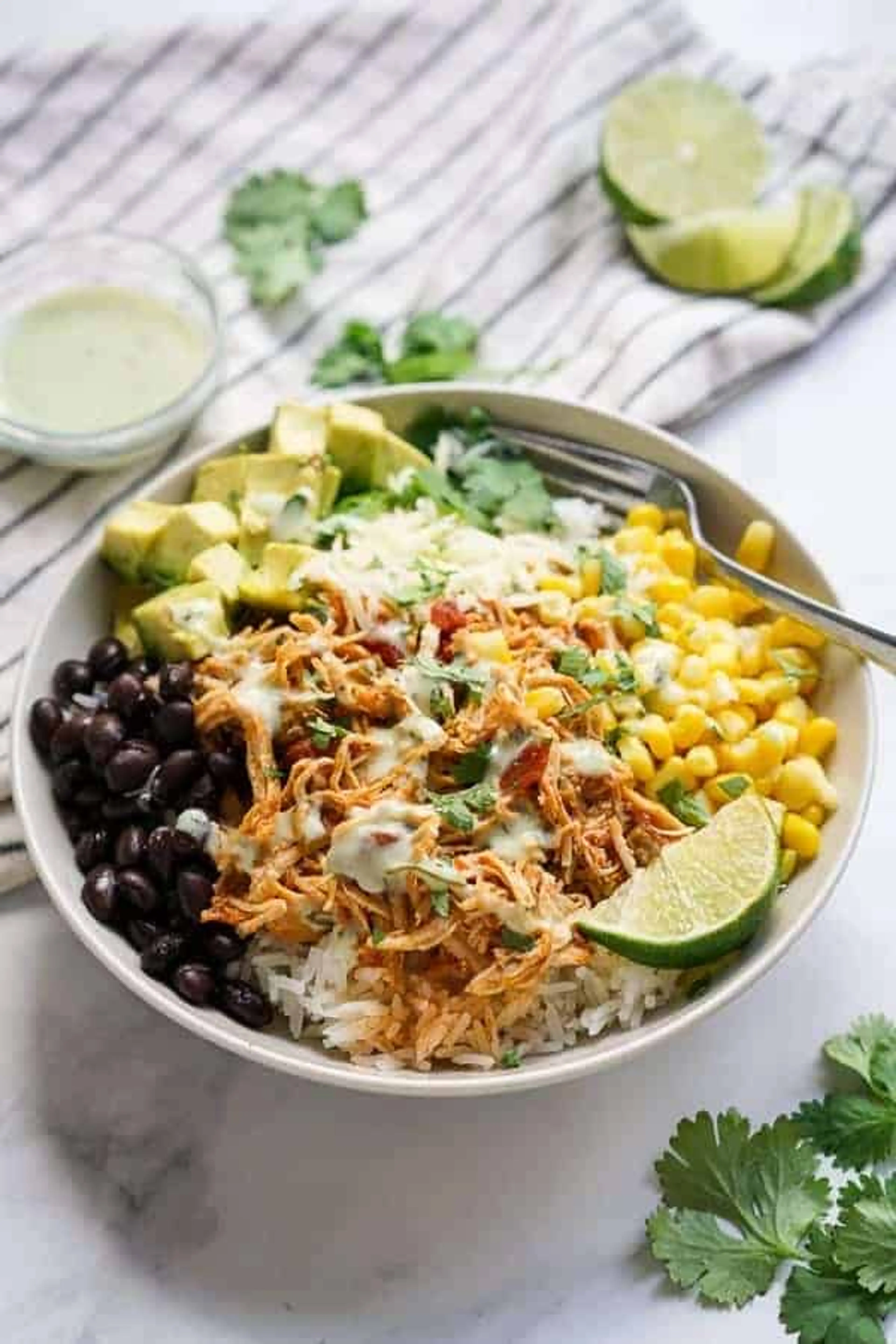 Slow Cooker Chicken Burrito Bowl