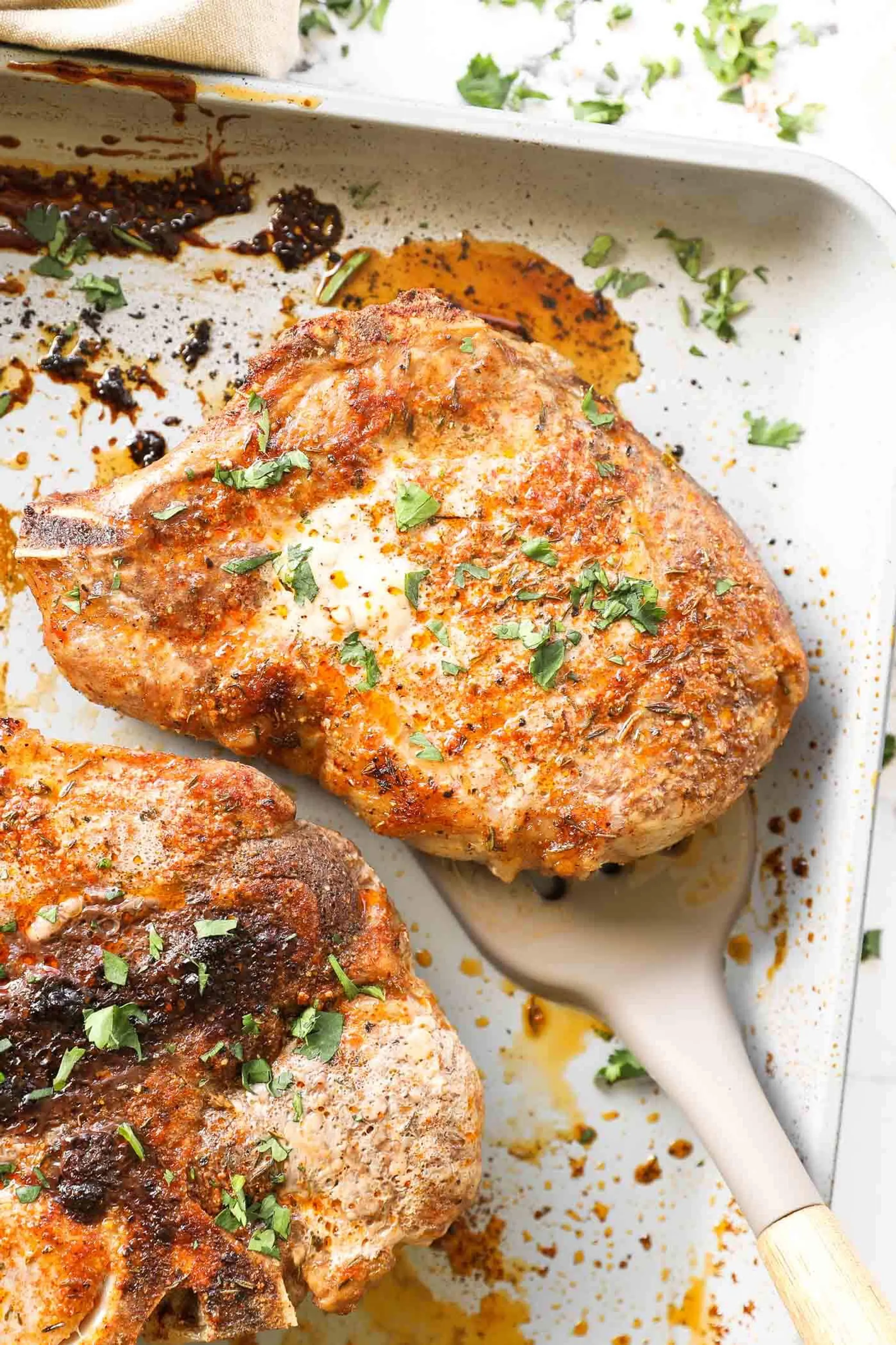 Easy (and Juicy!) Oven Baked Bone In Pork Chops