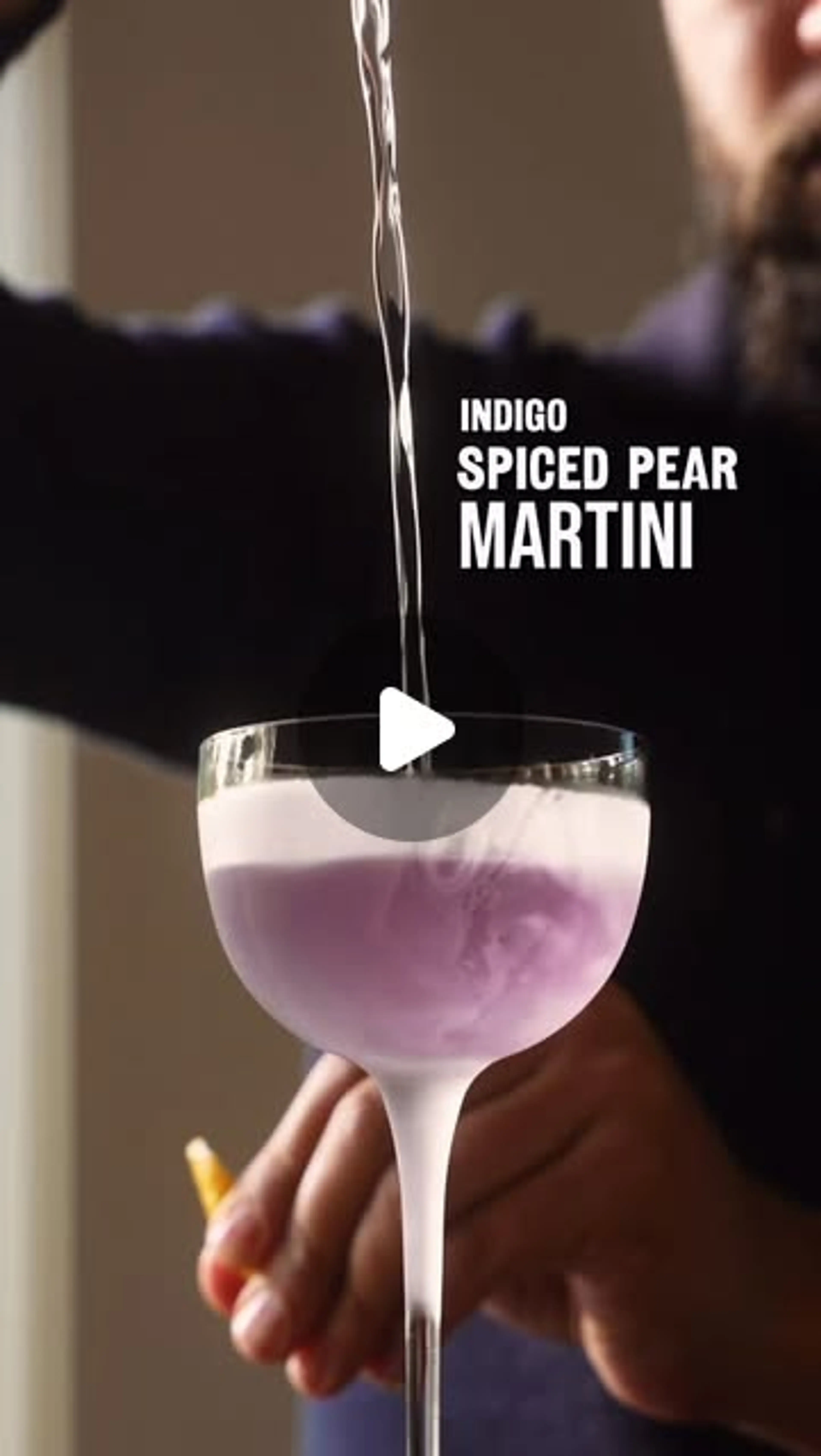 The Indigo Spiced Pear Martini