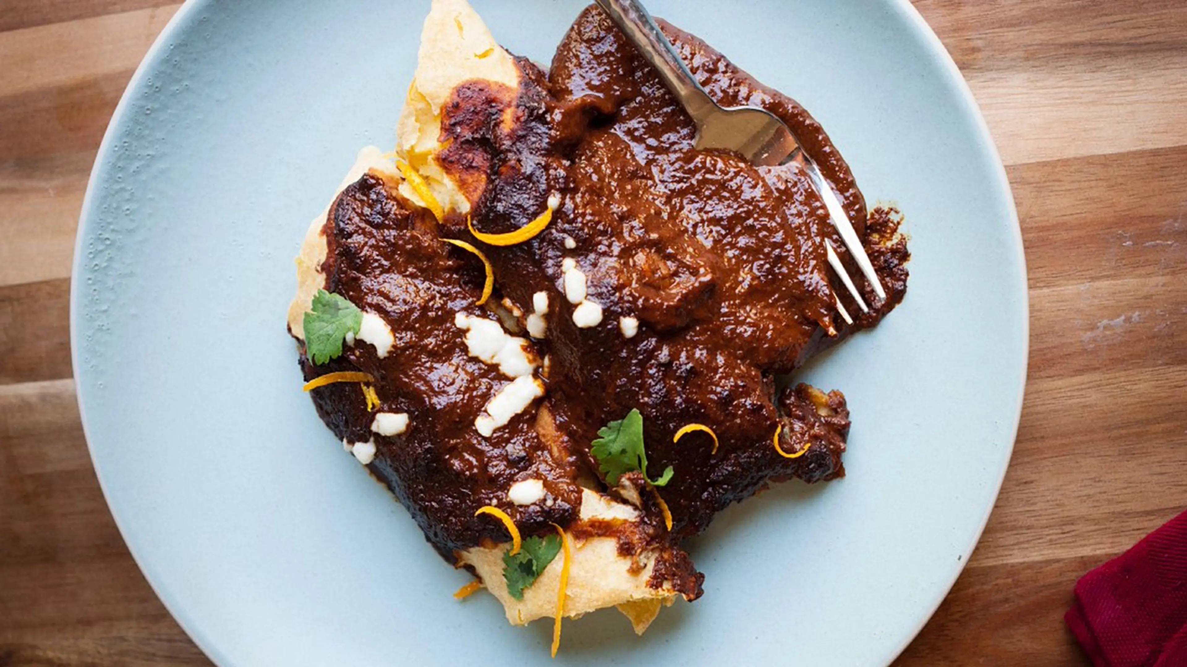 Instant-Pot Red Chicken Enchiladas