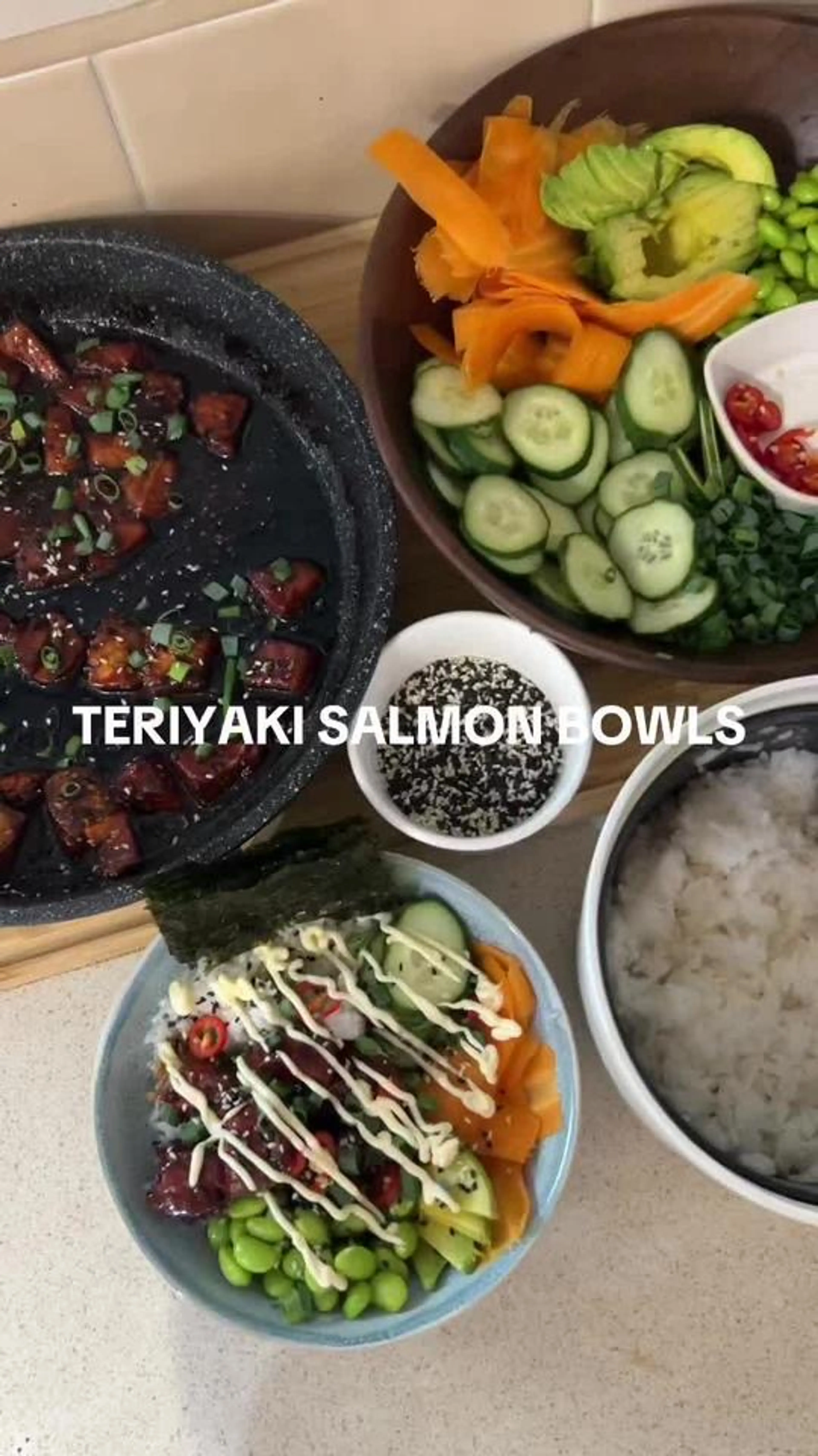 Teriyaki Salmon Bowls