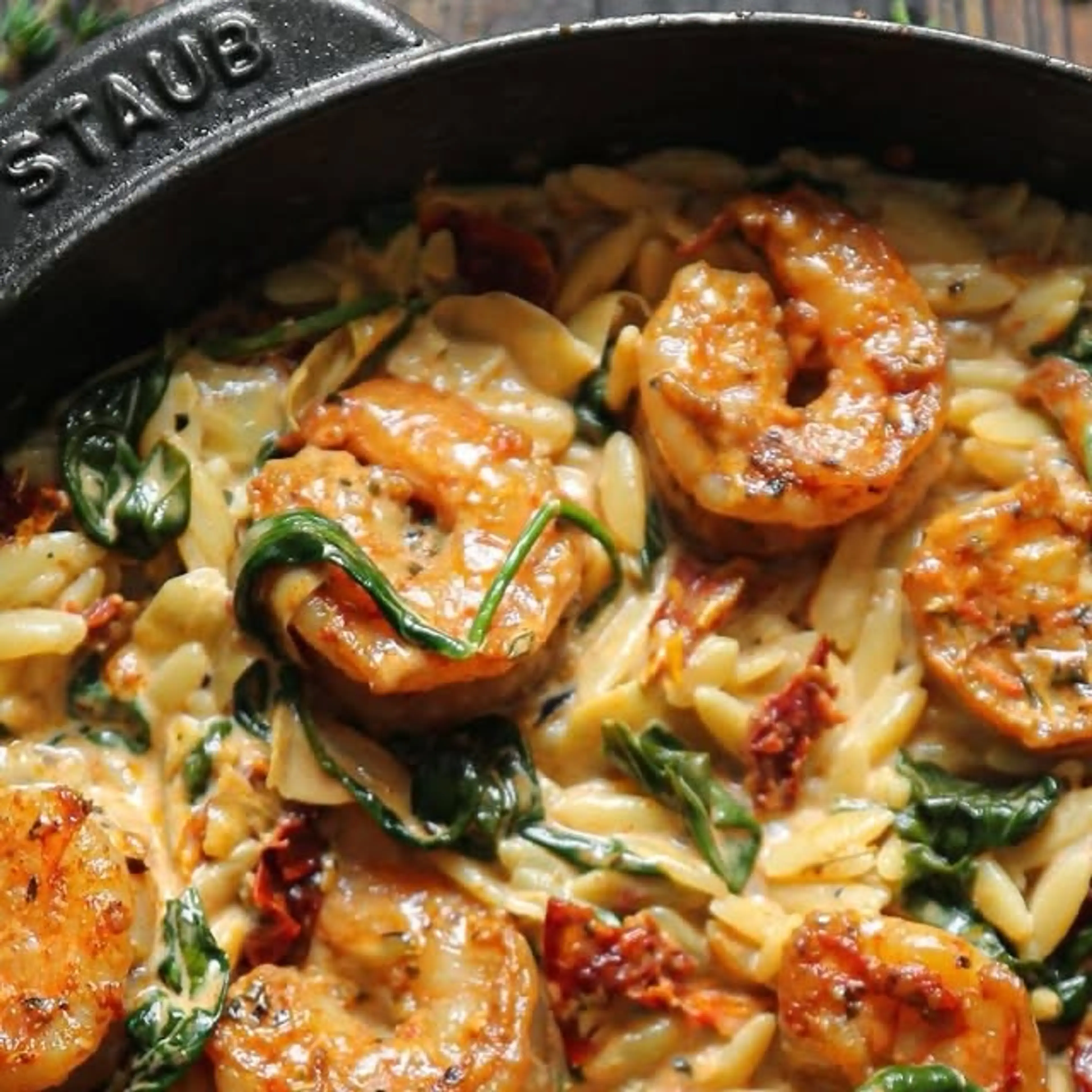 Tuscan Shrimp Orzo (one-pan, 30-minute Meal