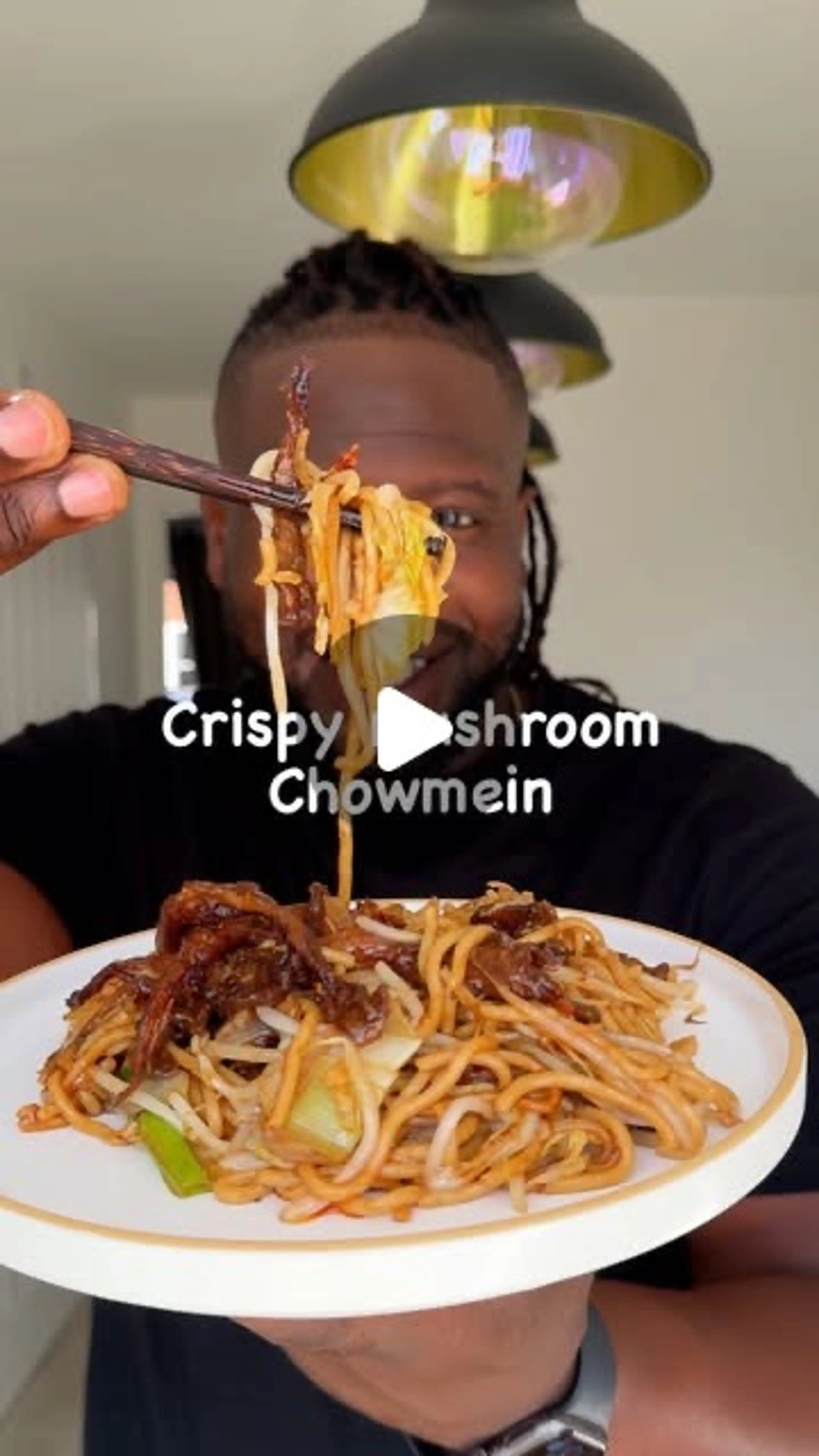 Crispy Mushroom Chow Mein