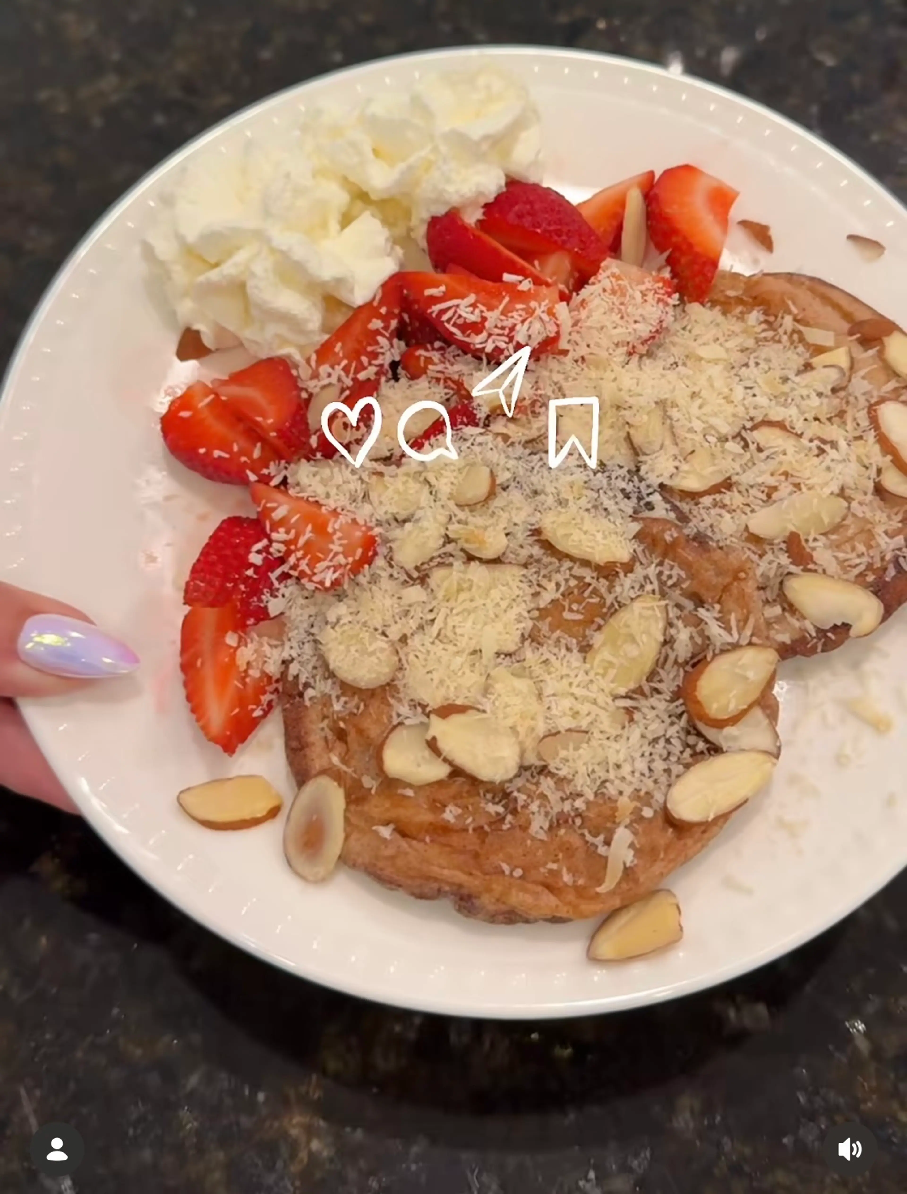 Protein Egg Puff Dessert