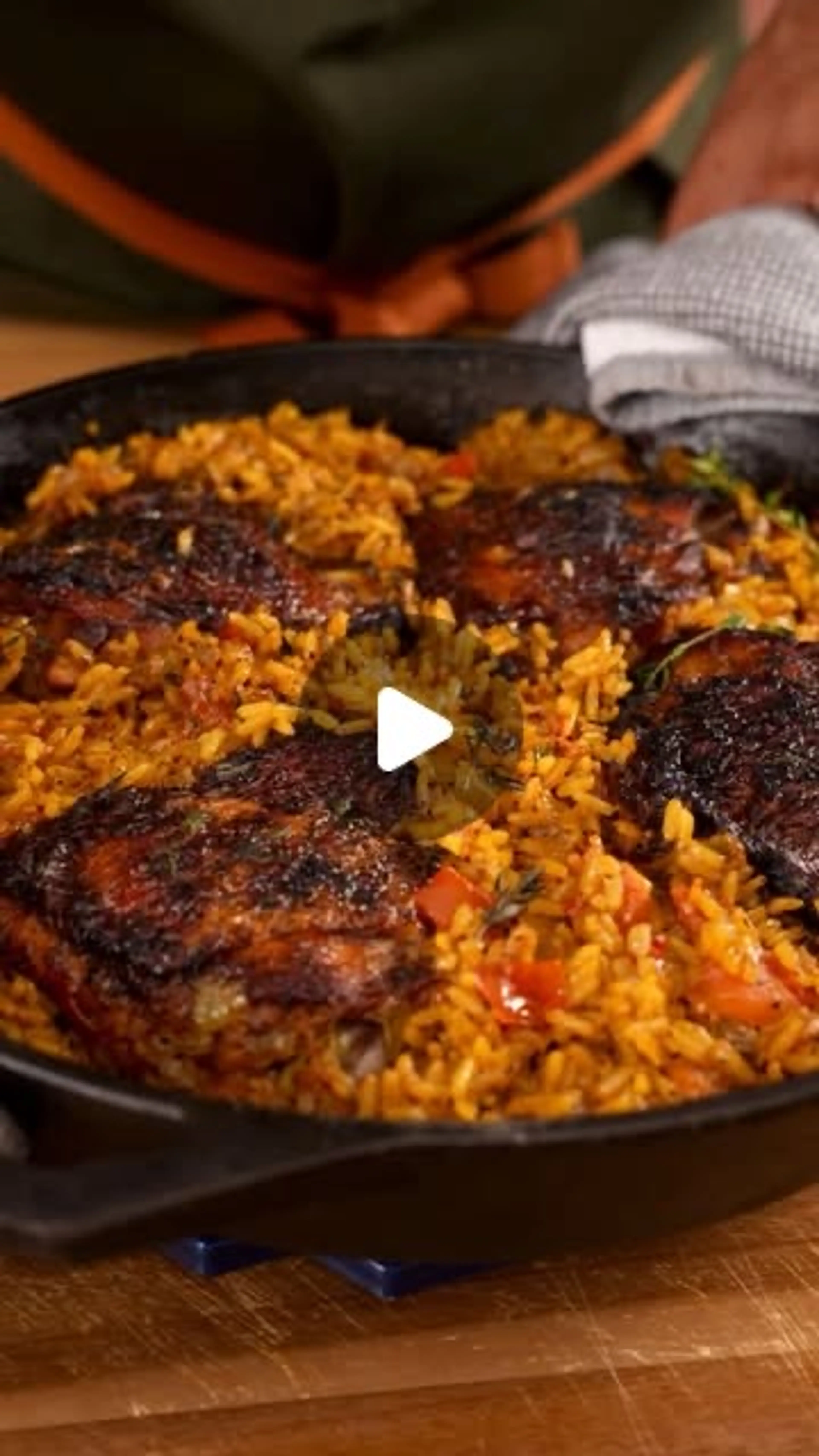 One-pot Blackened Chicken with Coconut Turmeric Rice. Busy W