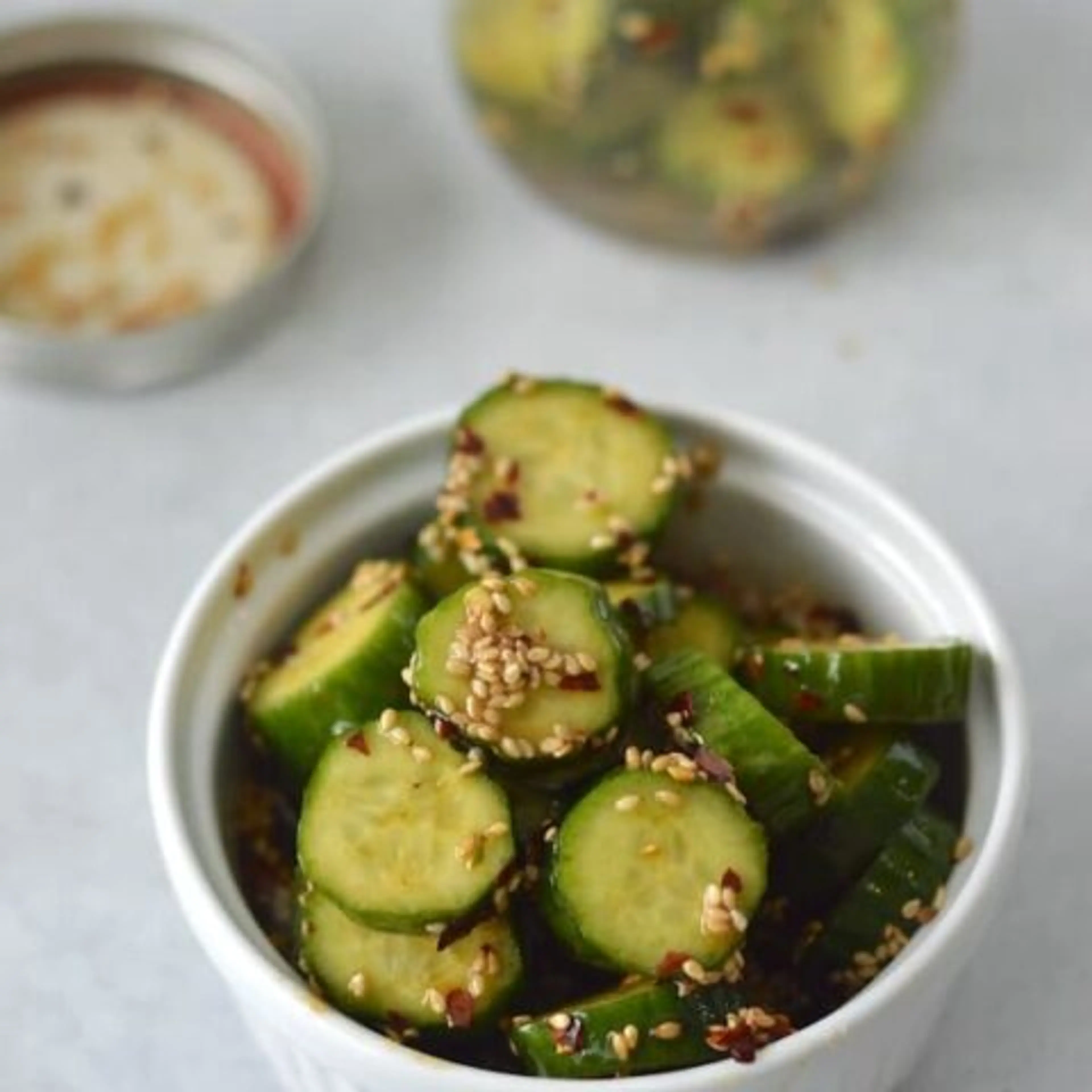 Marinated Asian Cucumbers