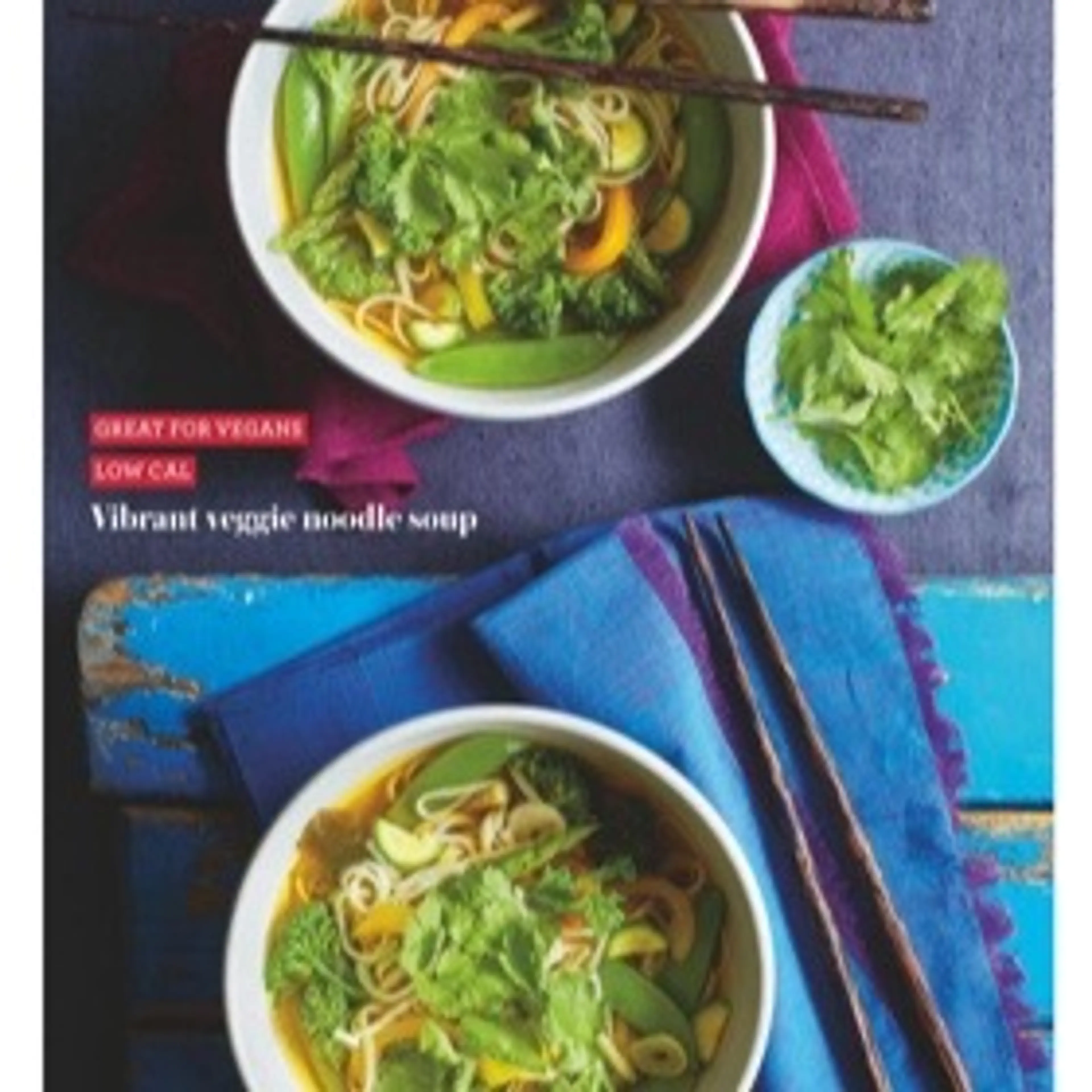 Vibrant veggie noodle soup