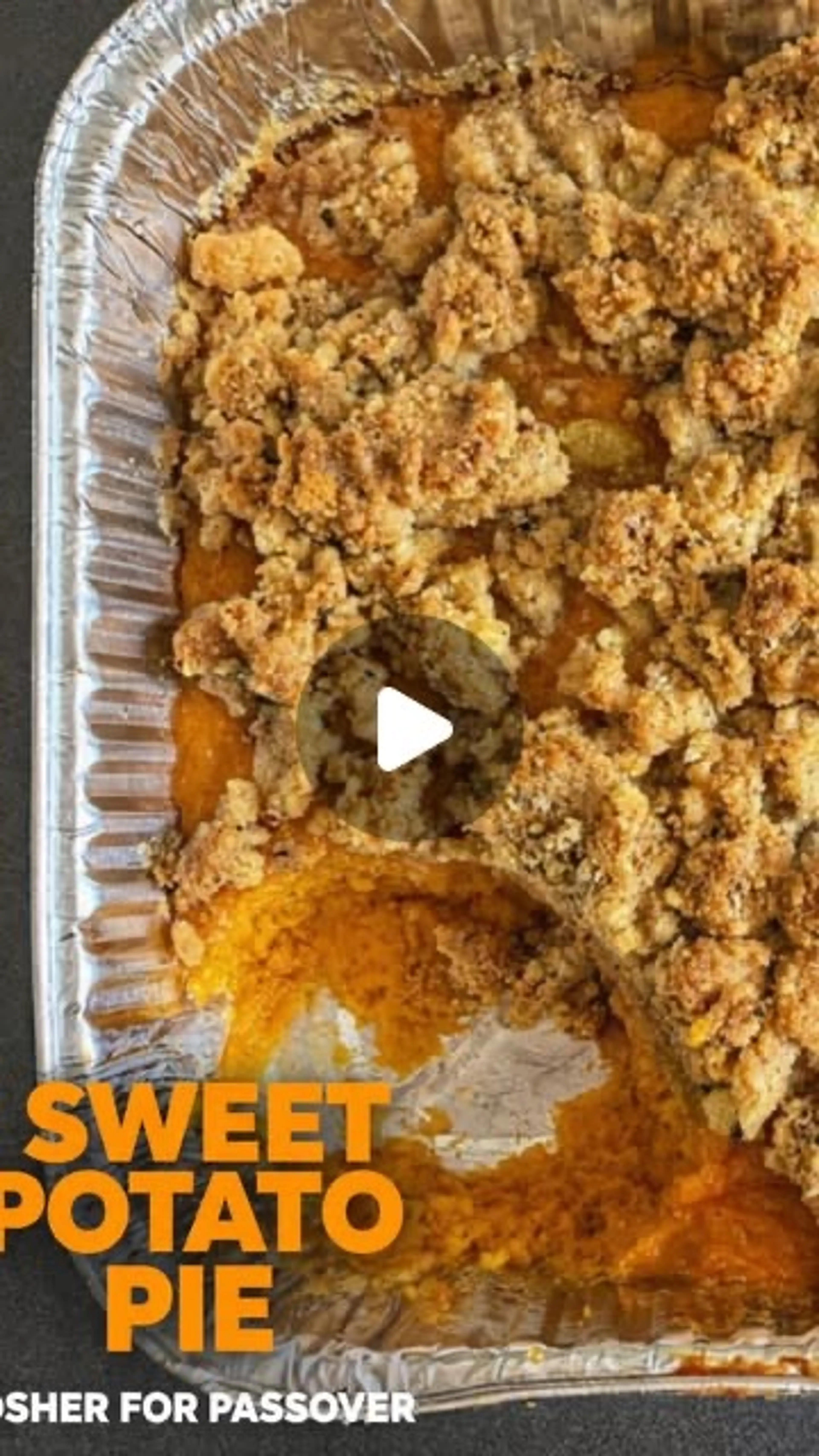 Sweet Potato Pie ...passover Style
