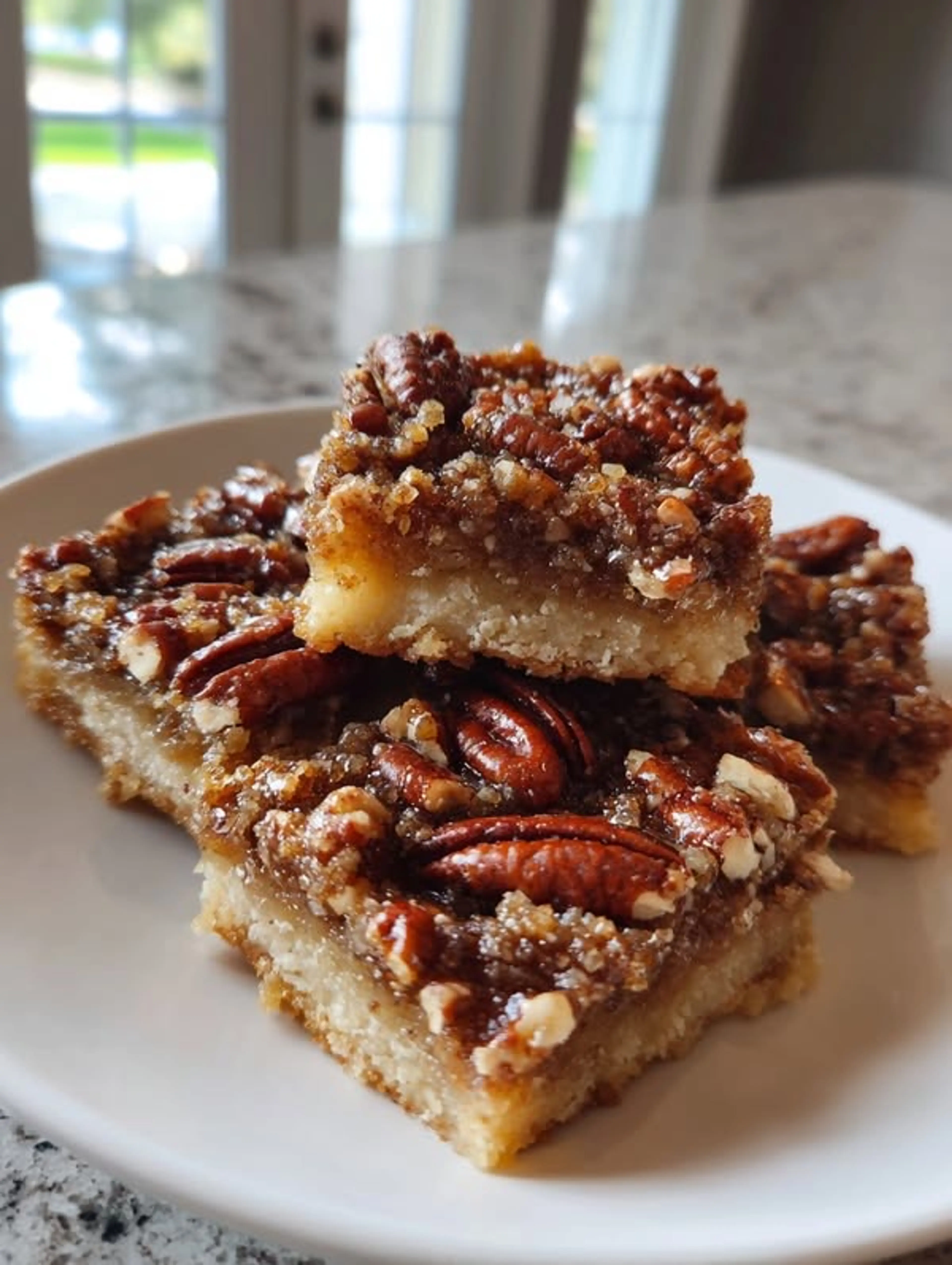 Cottage Cheese Pecan Pie Bars