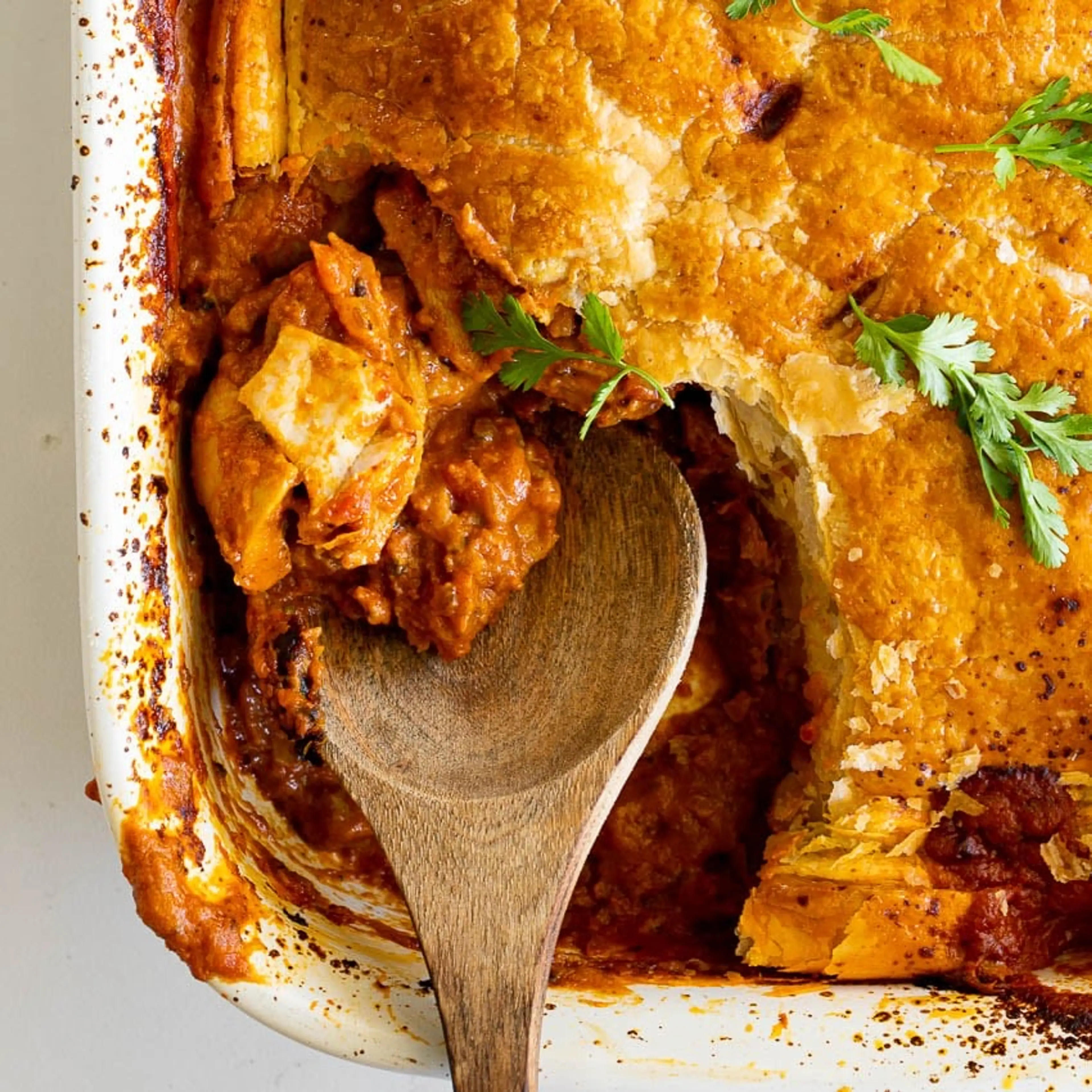 Butter chicken pot pie