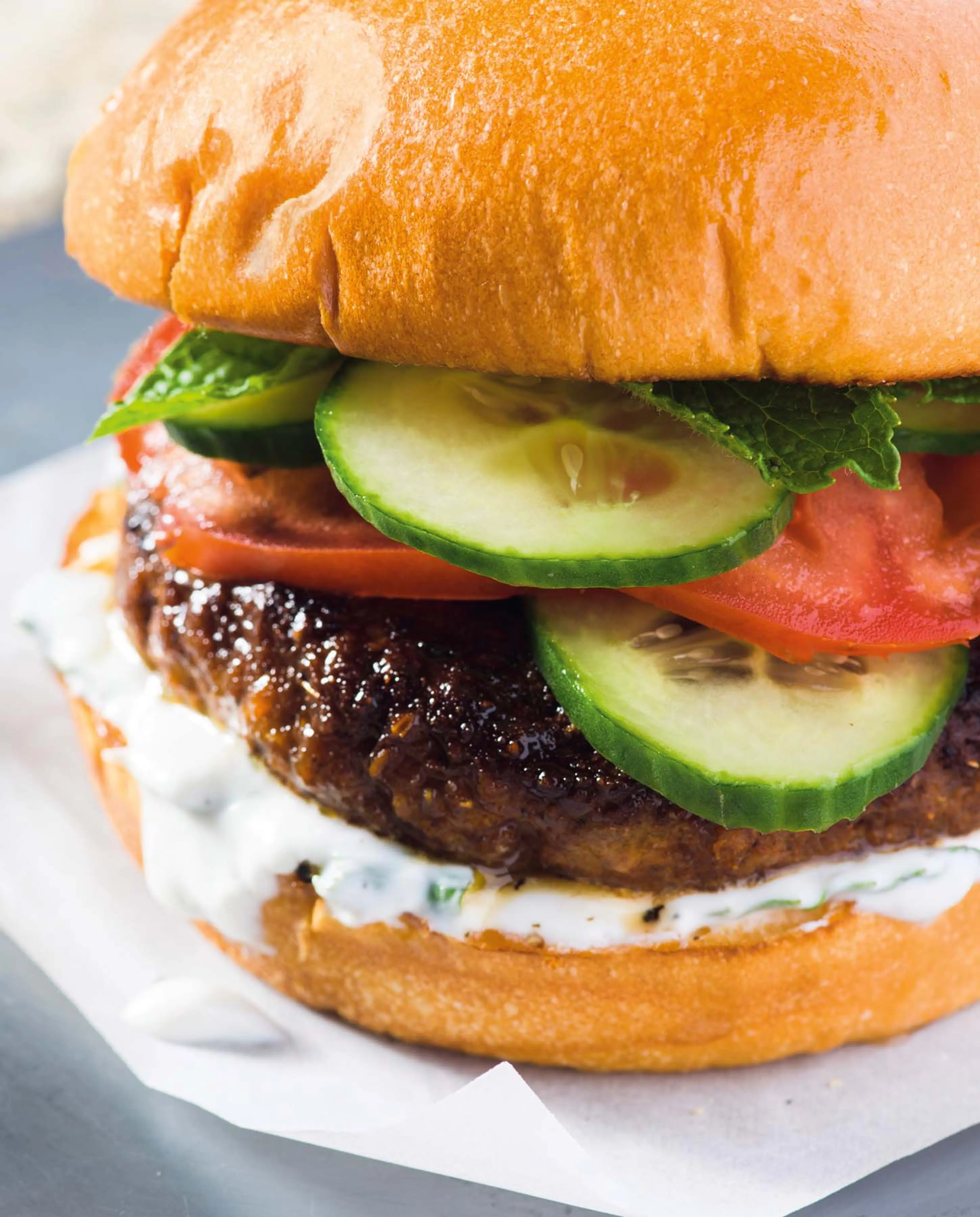 INDIAN-SPICED PORK BURGERS