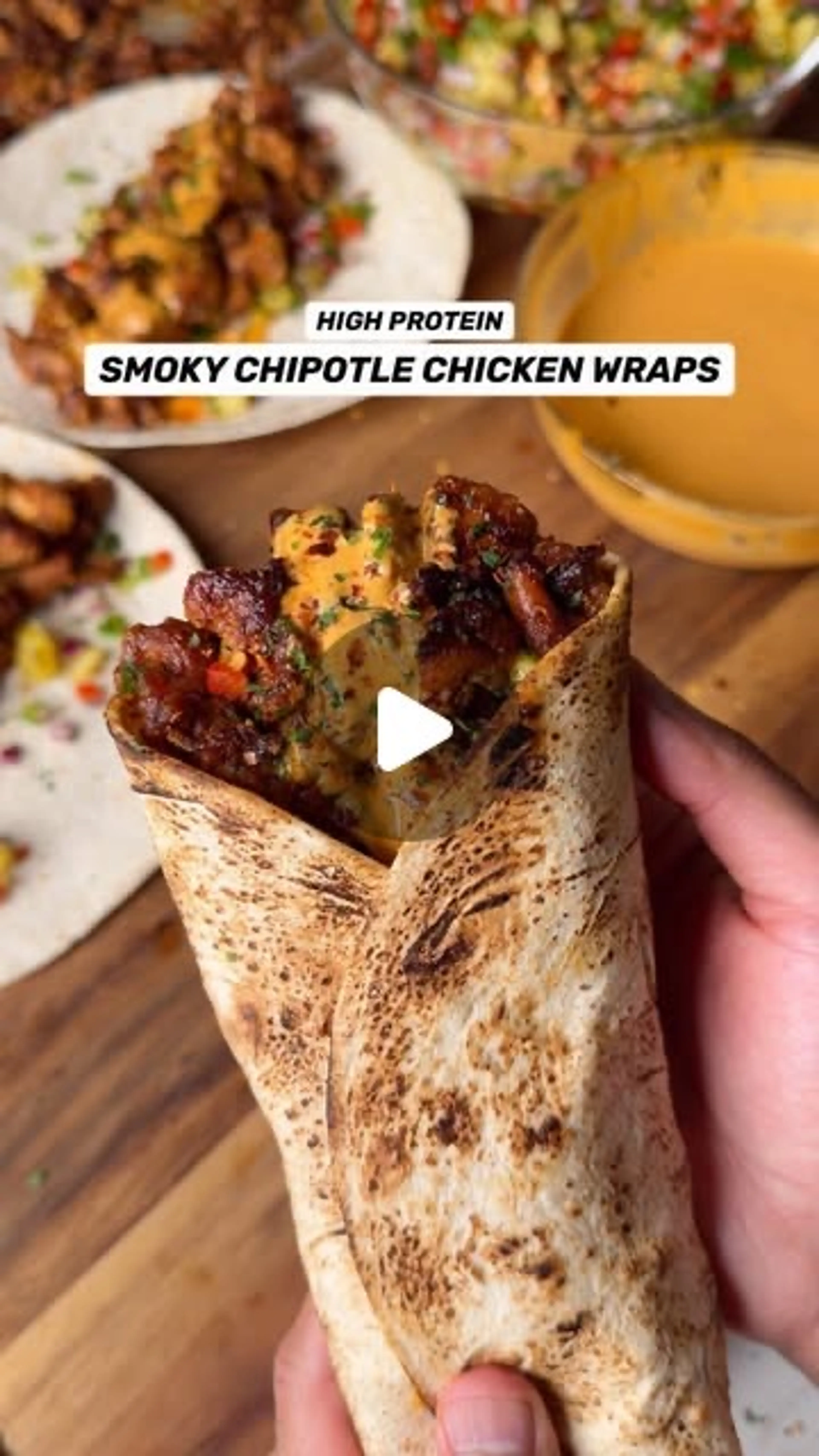 Smoky Chipotle Chicken Wraps