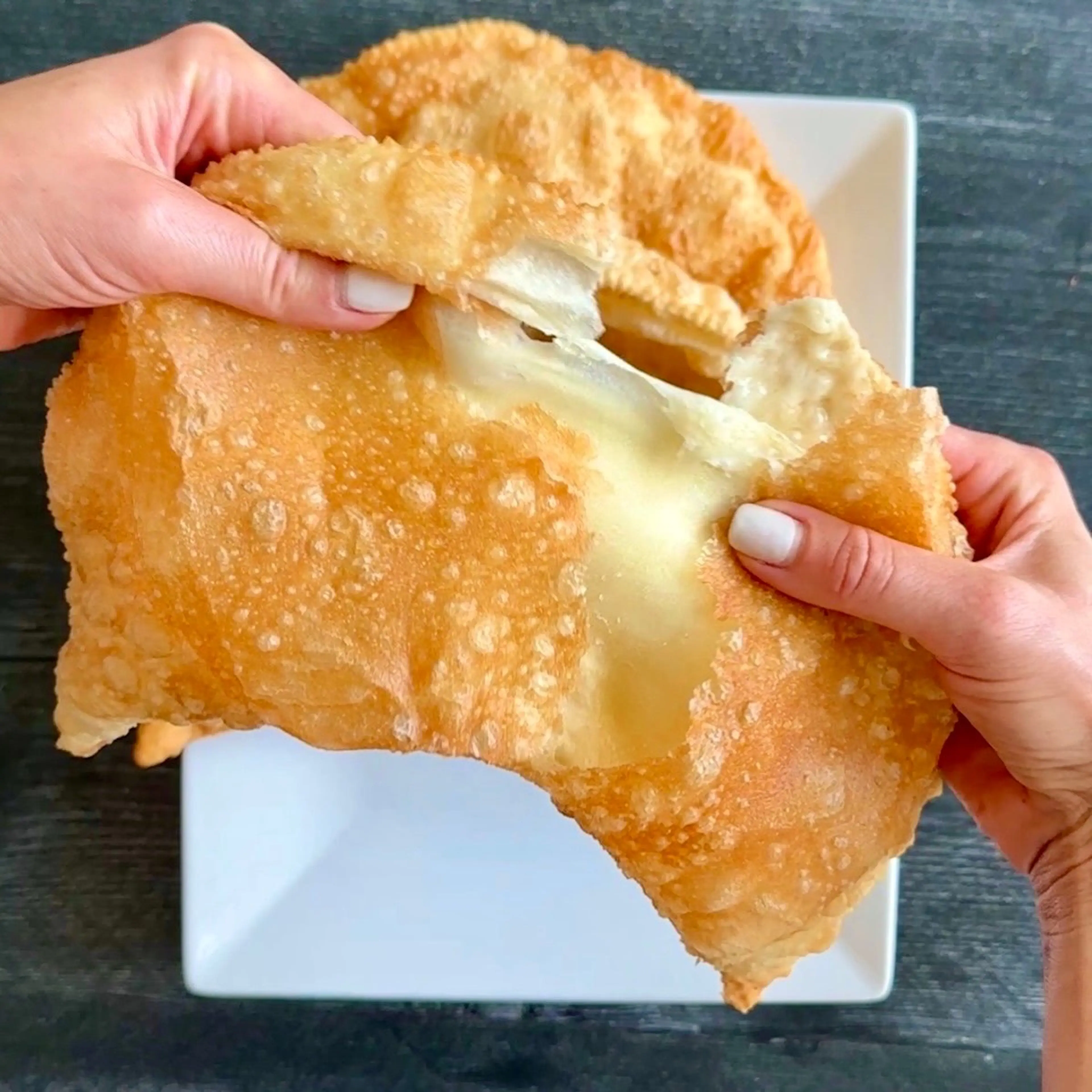 Chebureki (Crimean fried cheese puff)