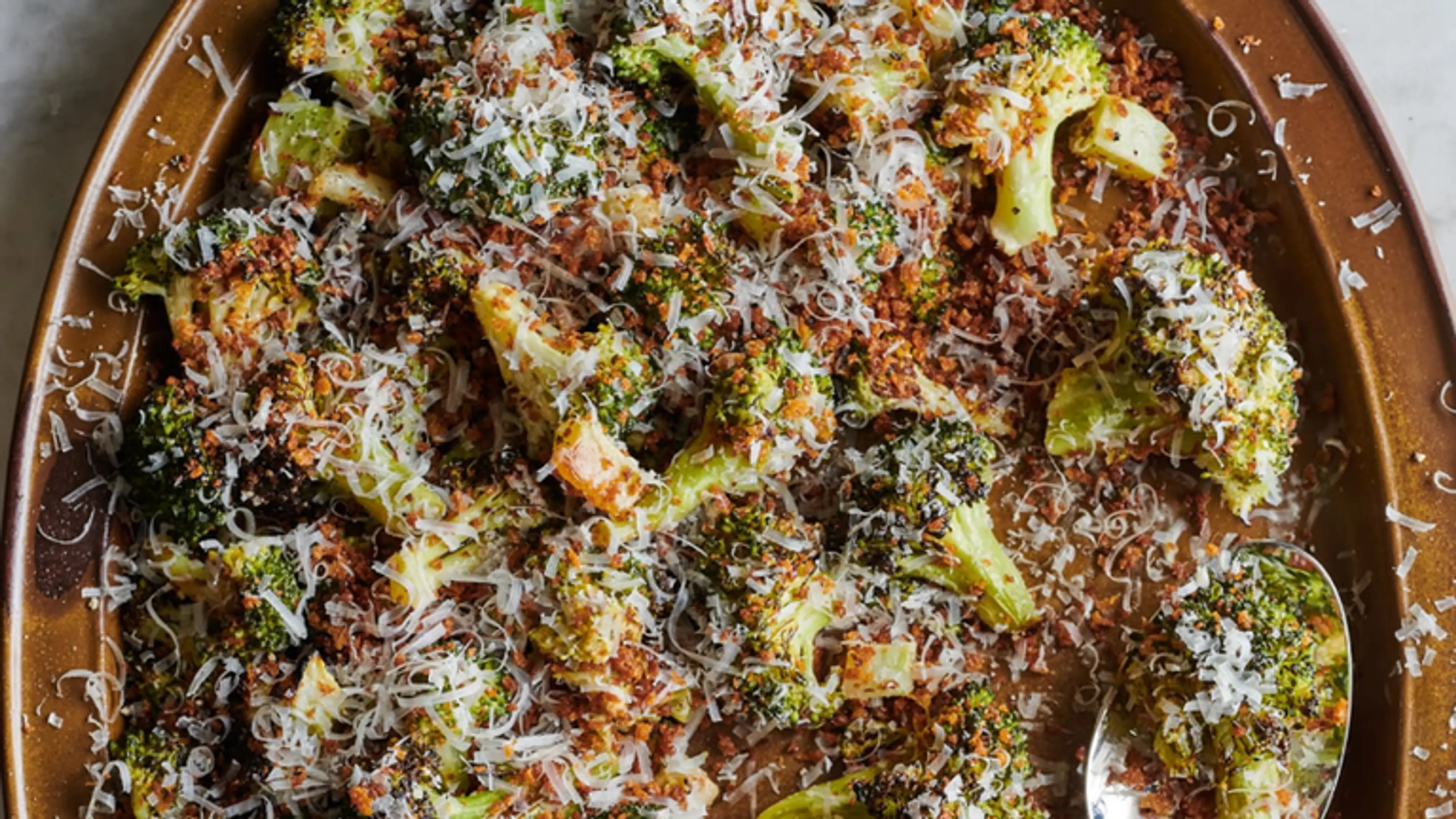 Caesar Roasted Broccoli
