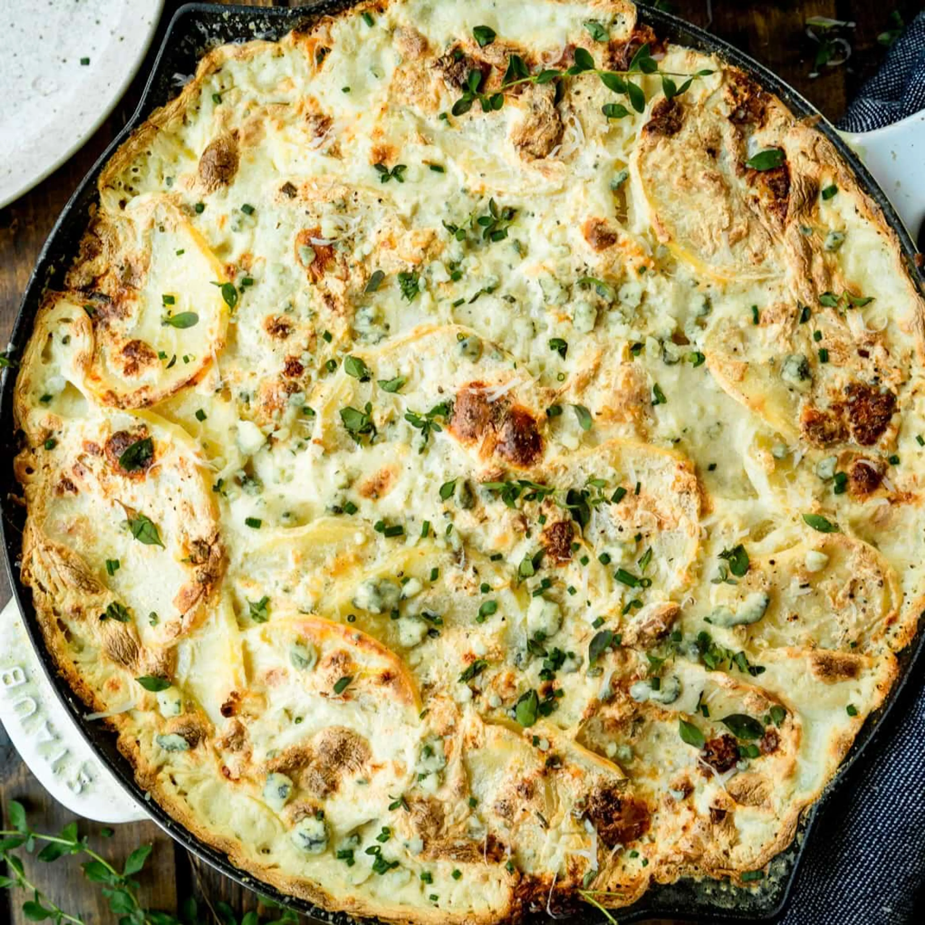 Blue Cheese Potato Gratin Casserole