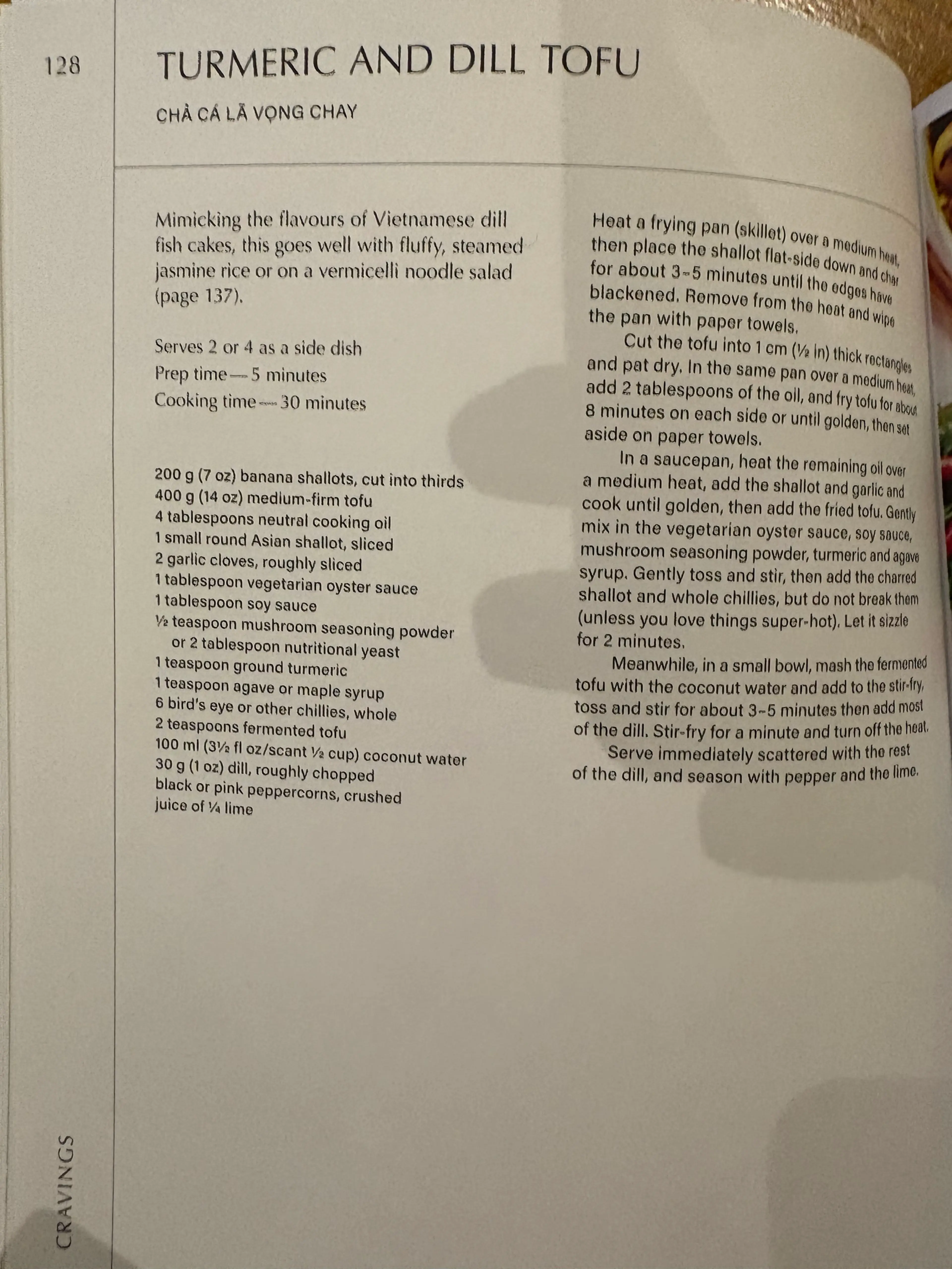 TURMERIC AND DILL TOFU