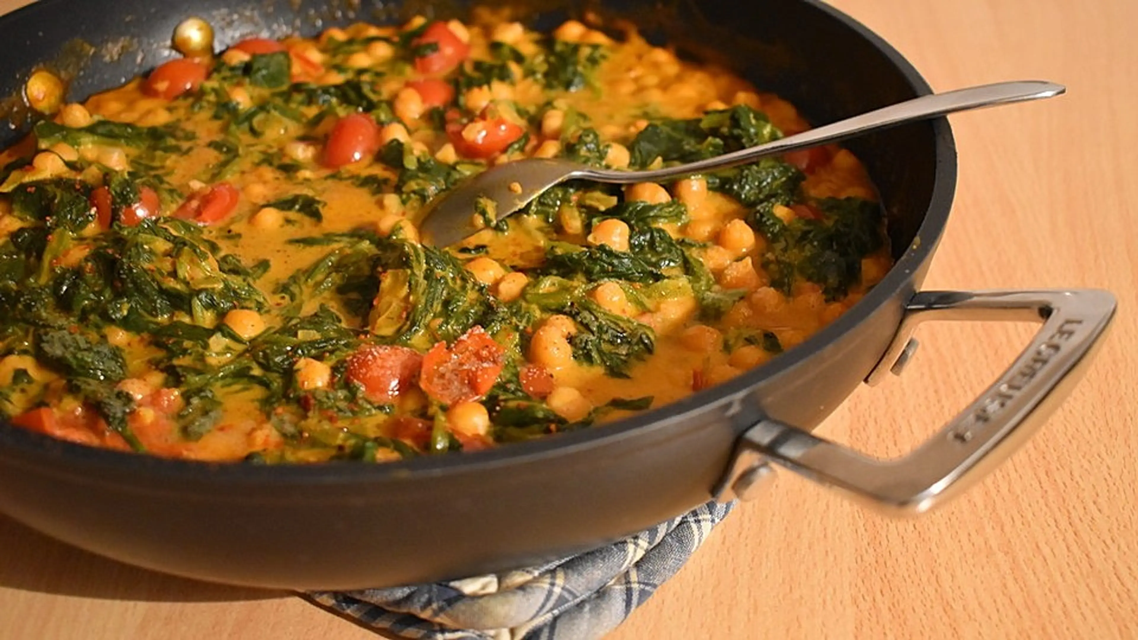 Spinat Kichererbsen Curry