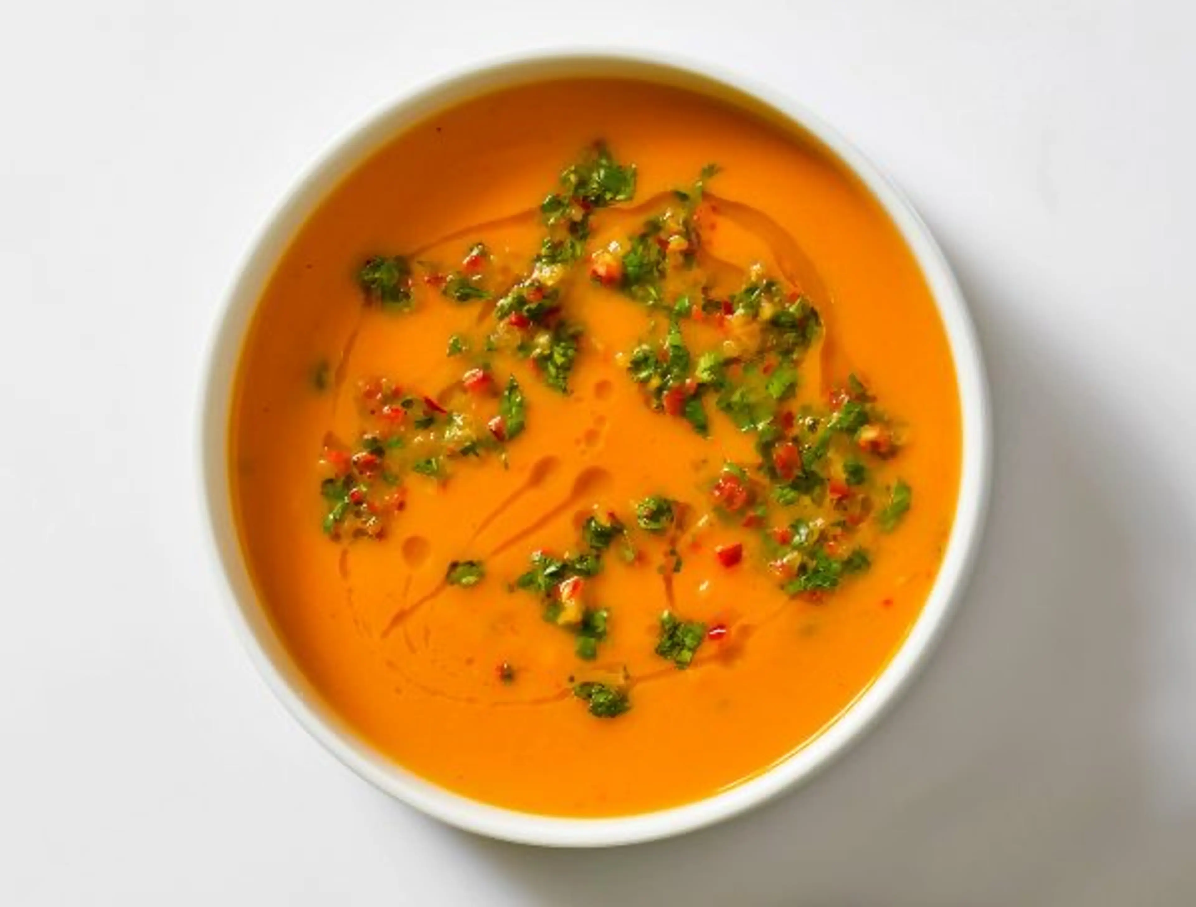 Carrot-Lime Soup with Cilantro
