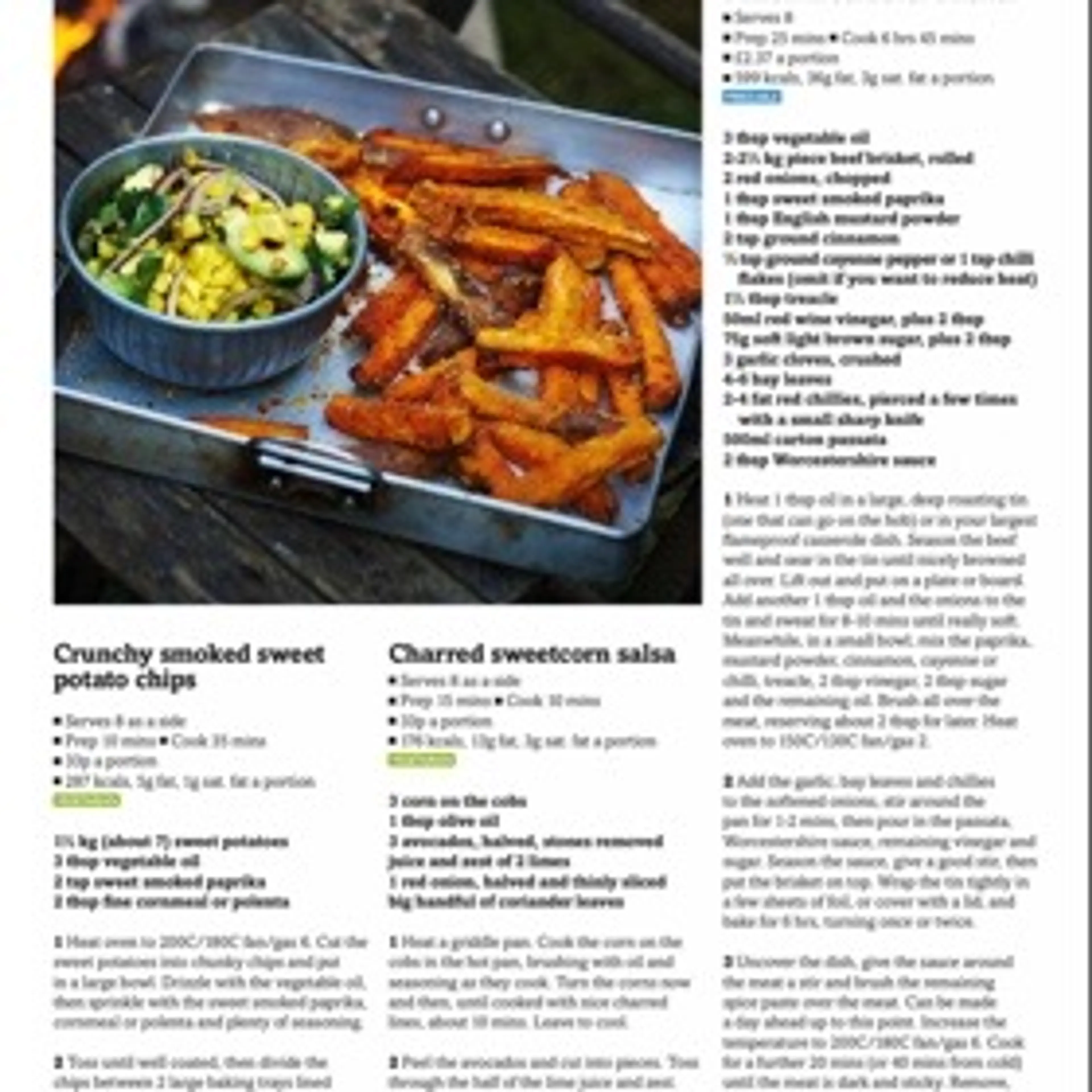 Crunchy smoked sweet potato chips