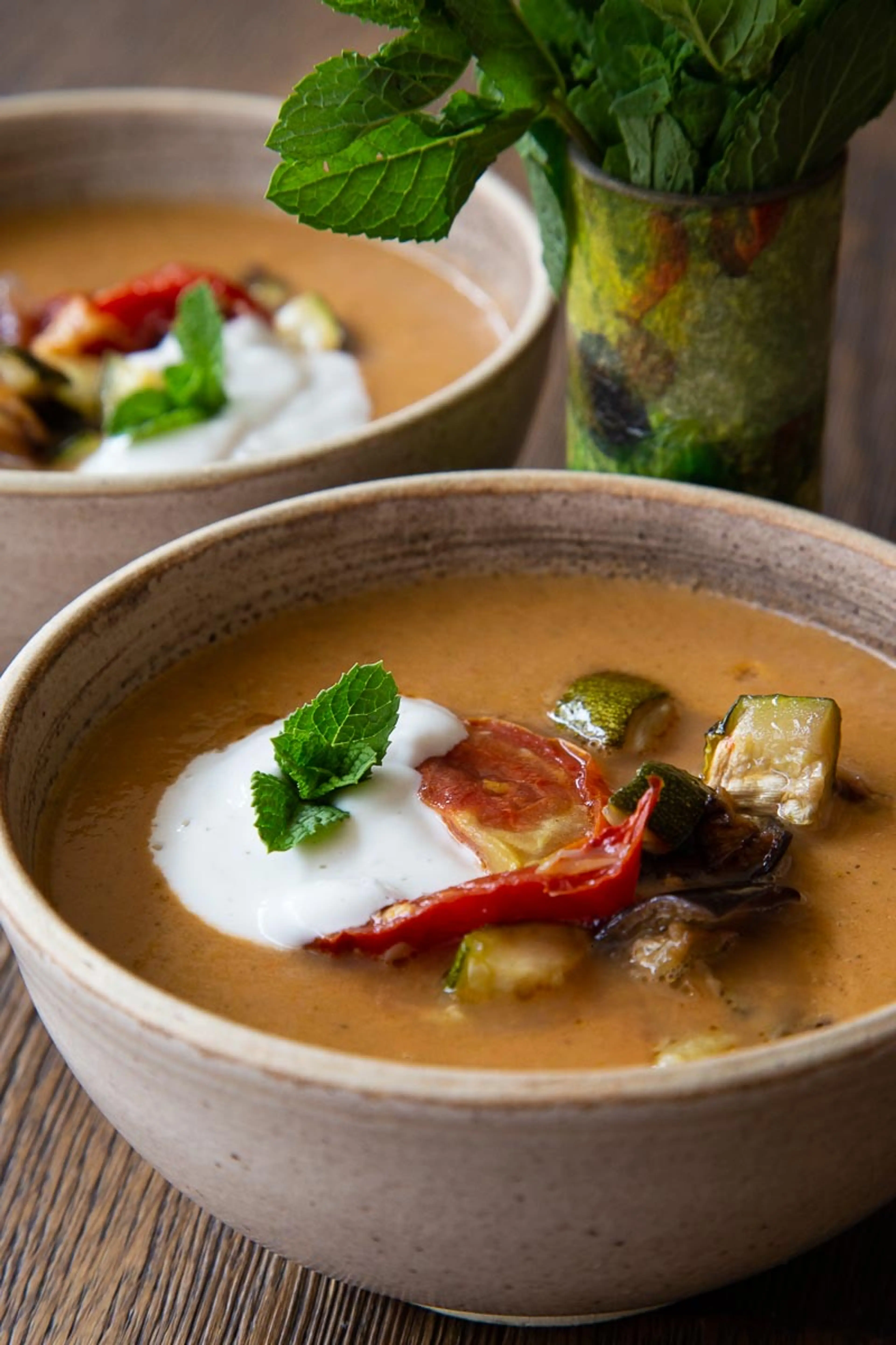 Roast Aubergine Soup