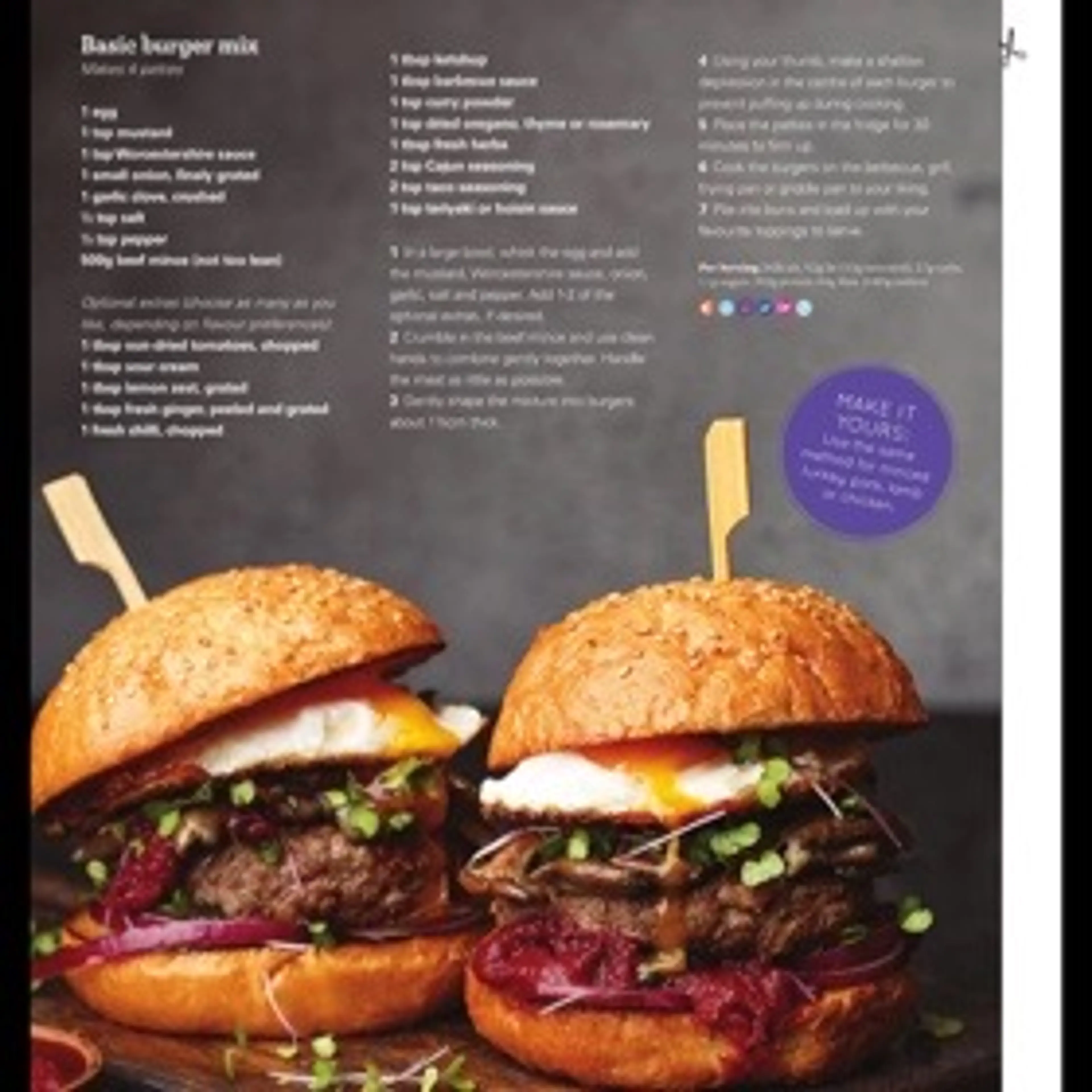 Basic burger mix