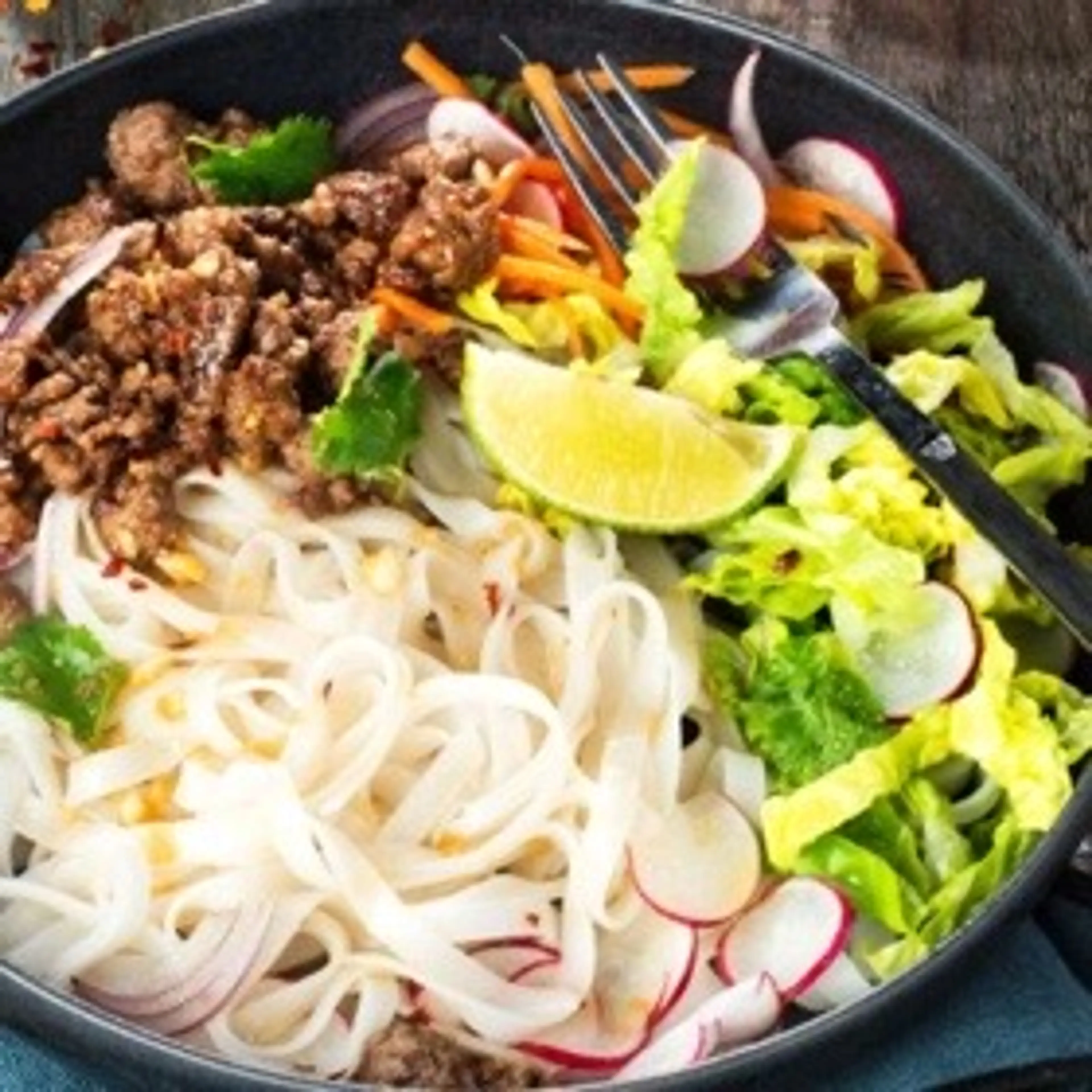 Nouilles De Riz Au Bœuf Croustillant