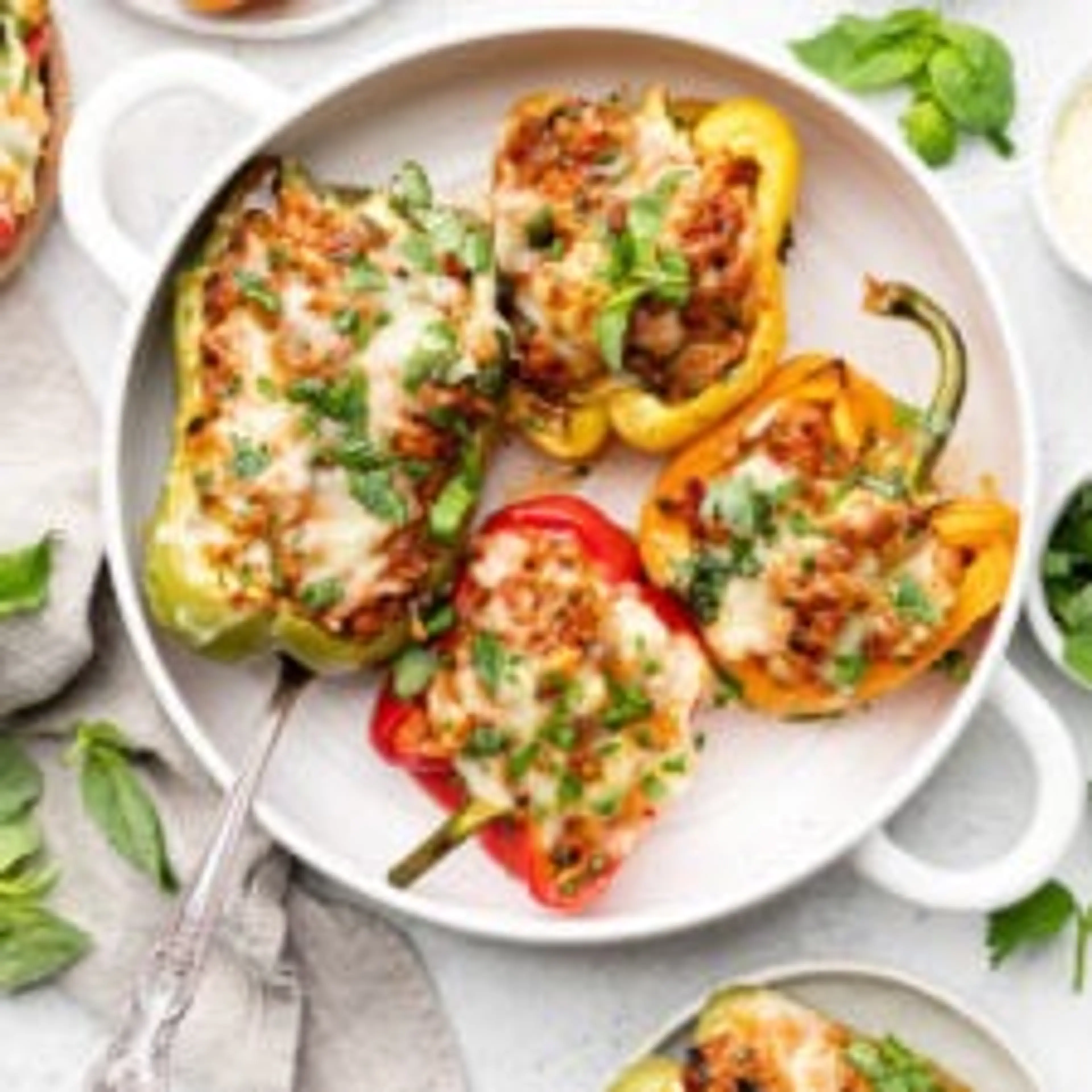 Ground Turkey Stuffed Peppers