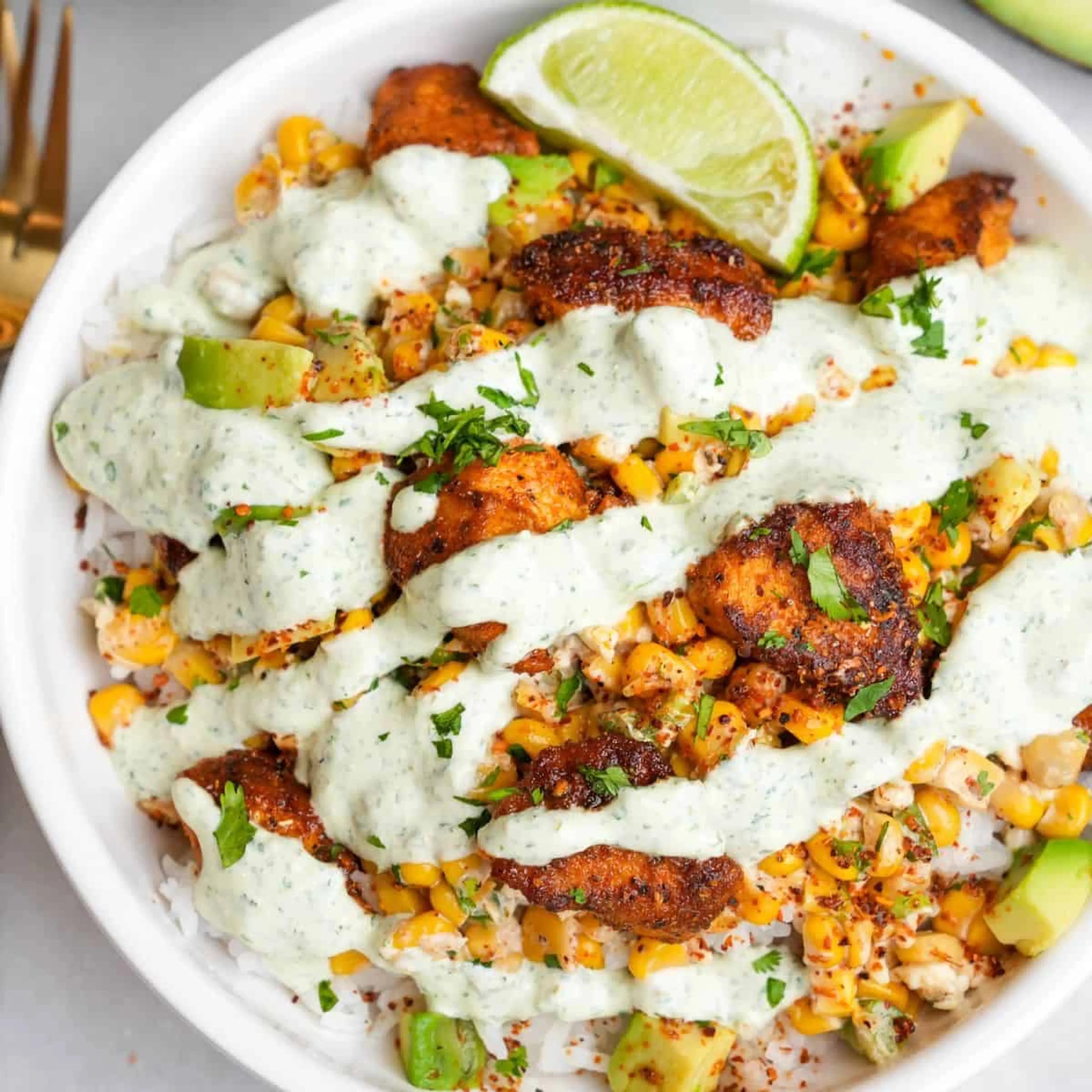 Street Corn Chicken Bowls