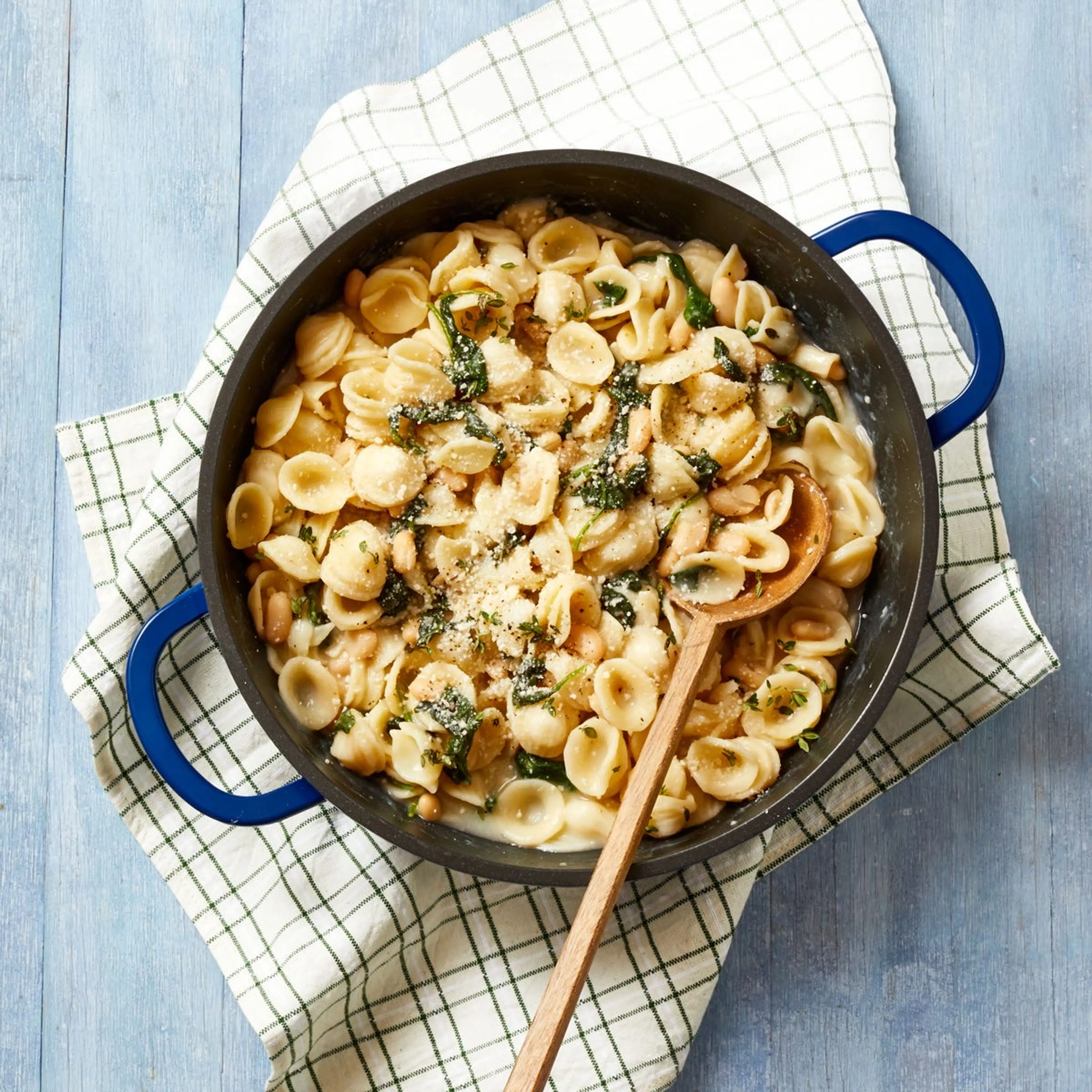 Orecchiette With White Beans and Spinach
