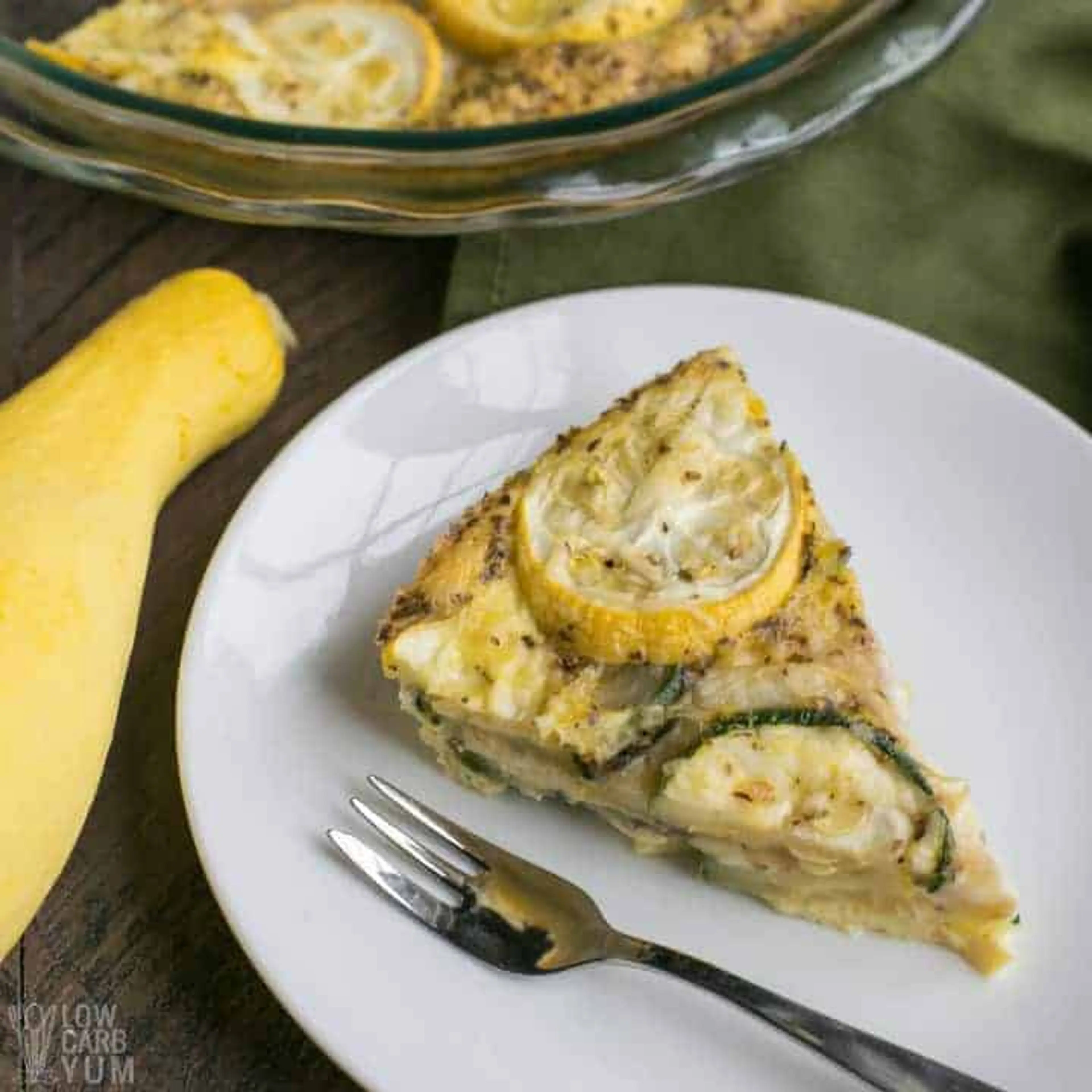 Yellow Summer Squash Frittata with Zucchini