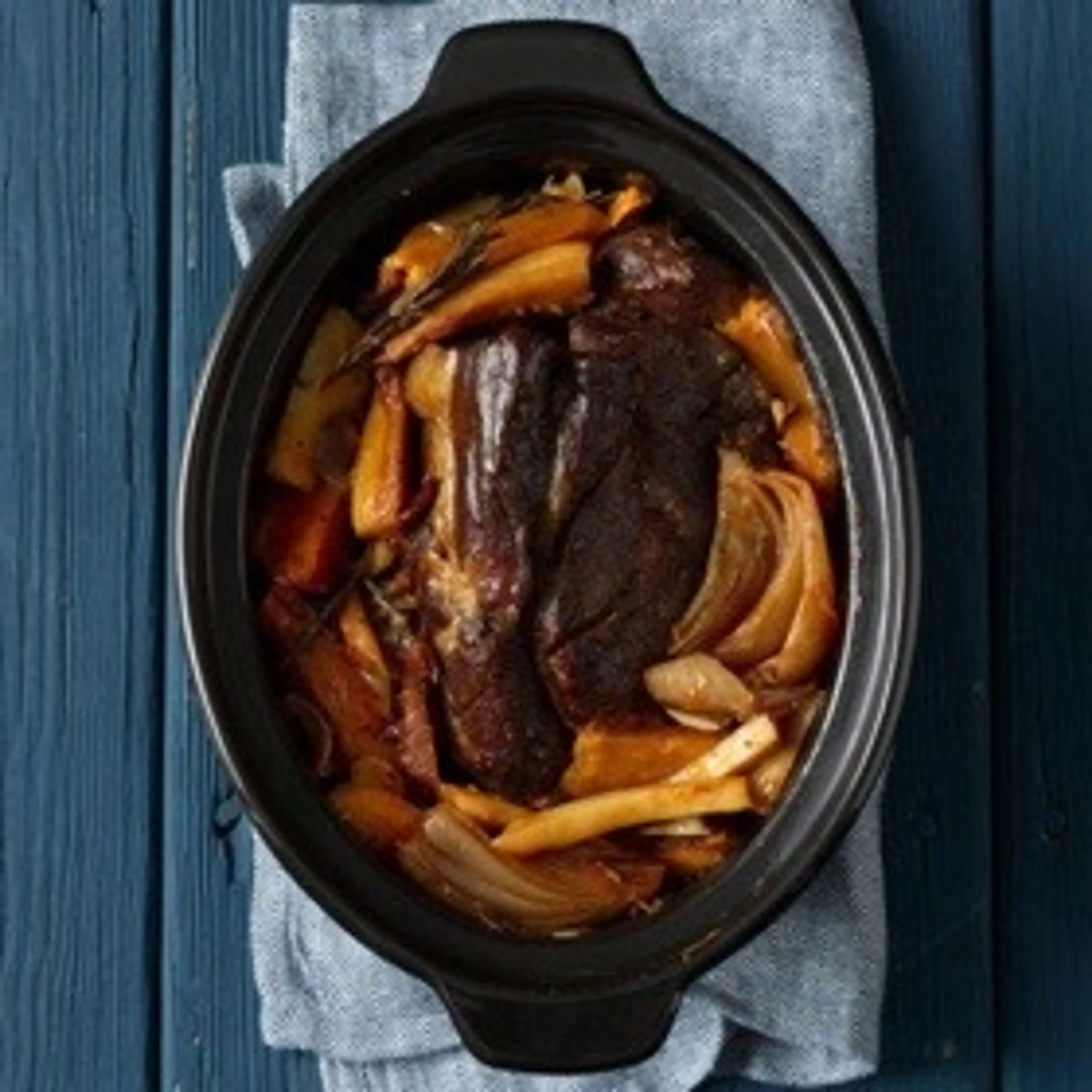 Slow Cooker Cider-Braised Pot Roast