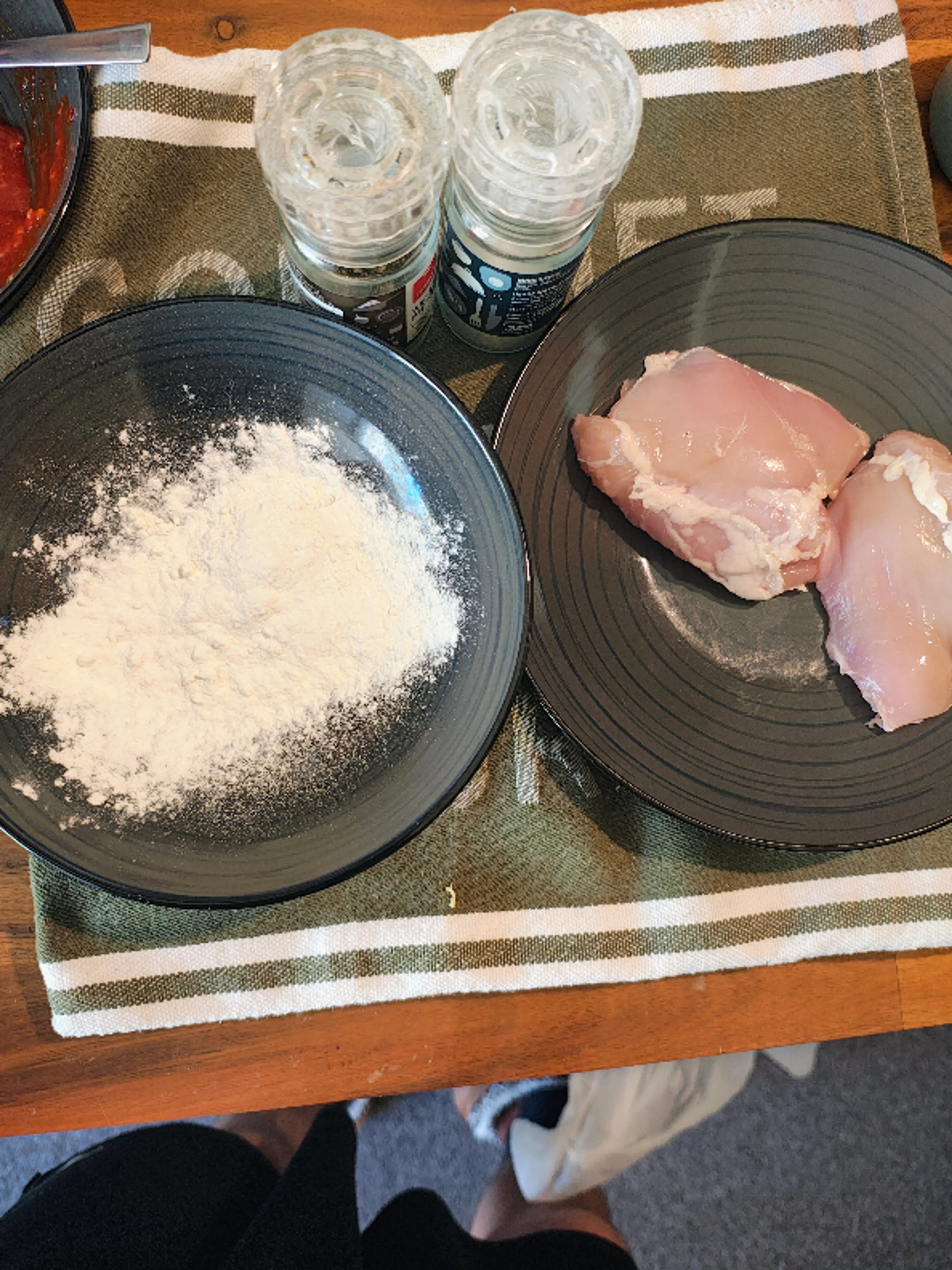 Sticky Gochujang Glazed Chicken and Bacon Burgers