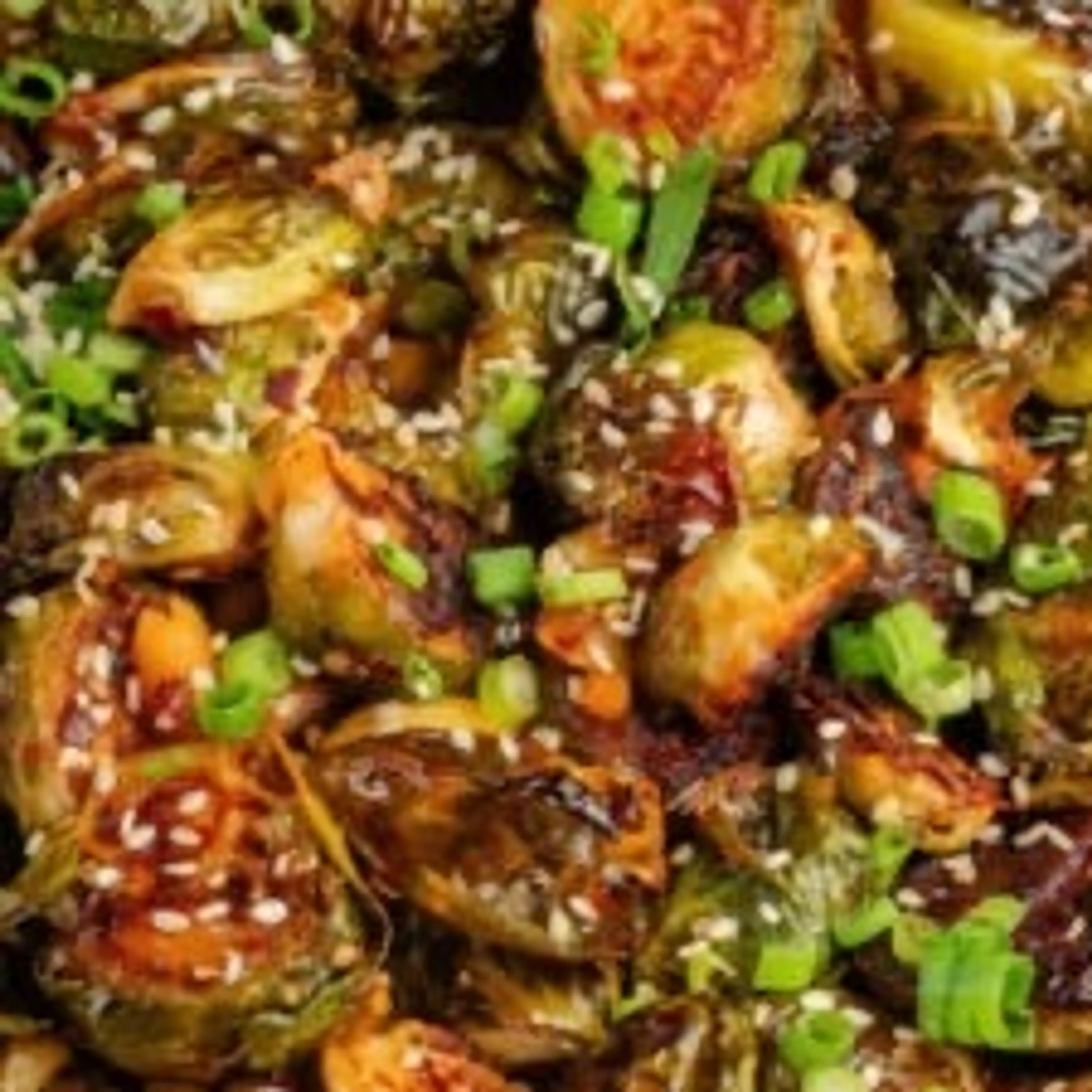Maple Chili Crisp Brussels Sprouts