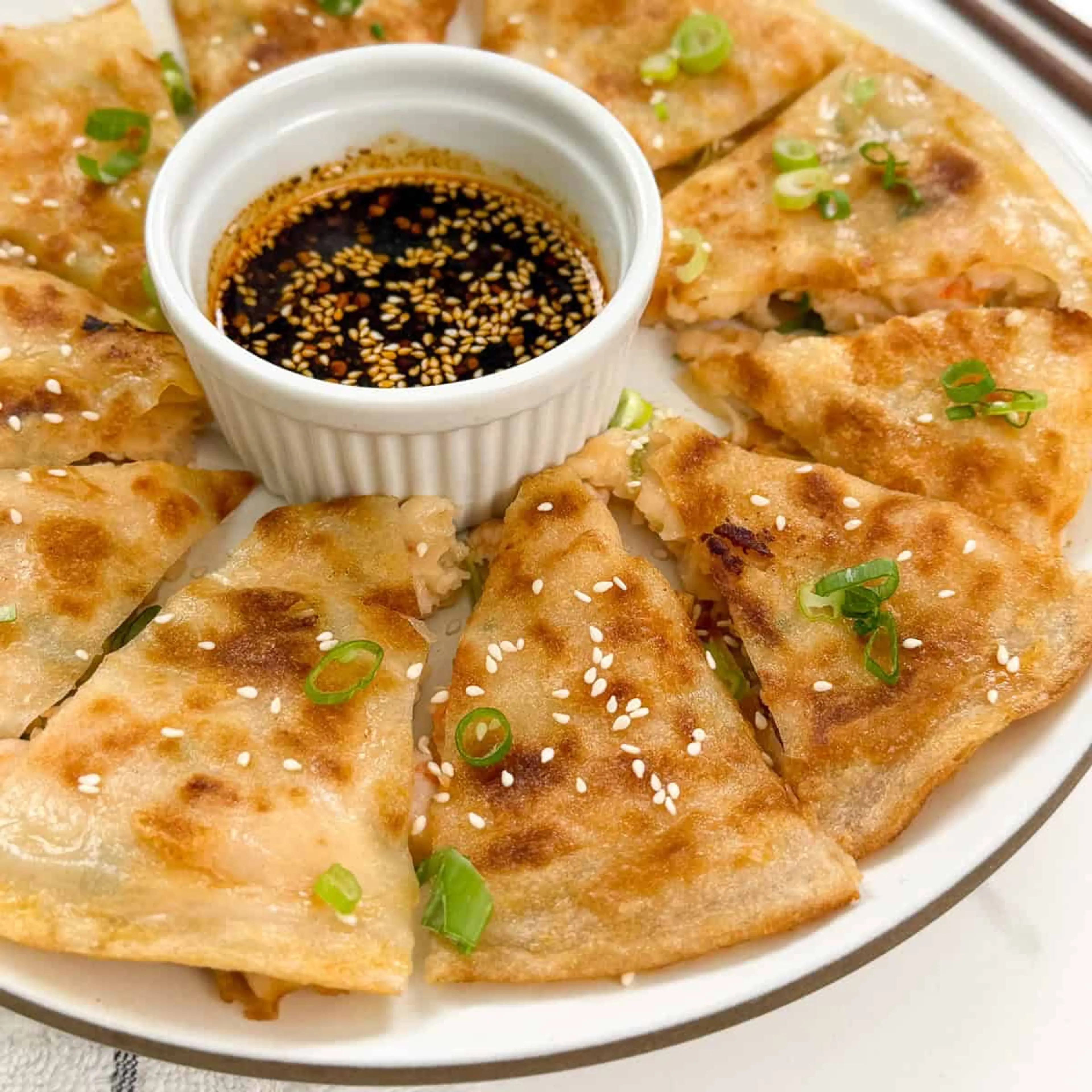 Rice Paper Shrimp Pancakes