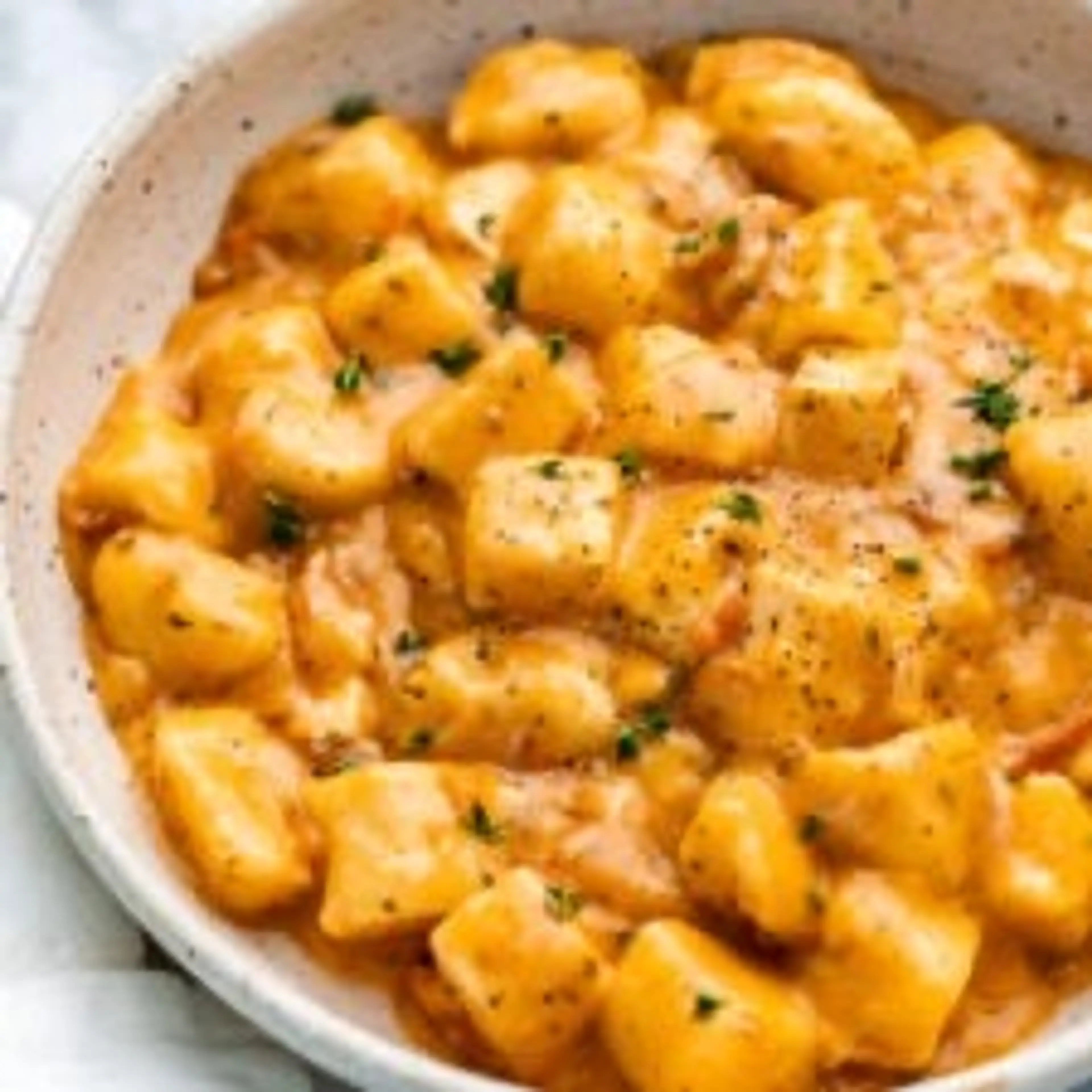Marry Me Crispy Tofu with Gnocchi - Vegan & Dairy Free!