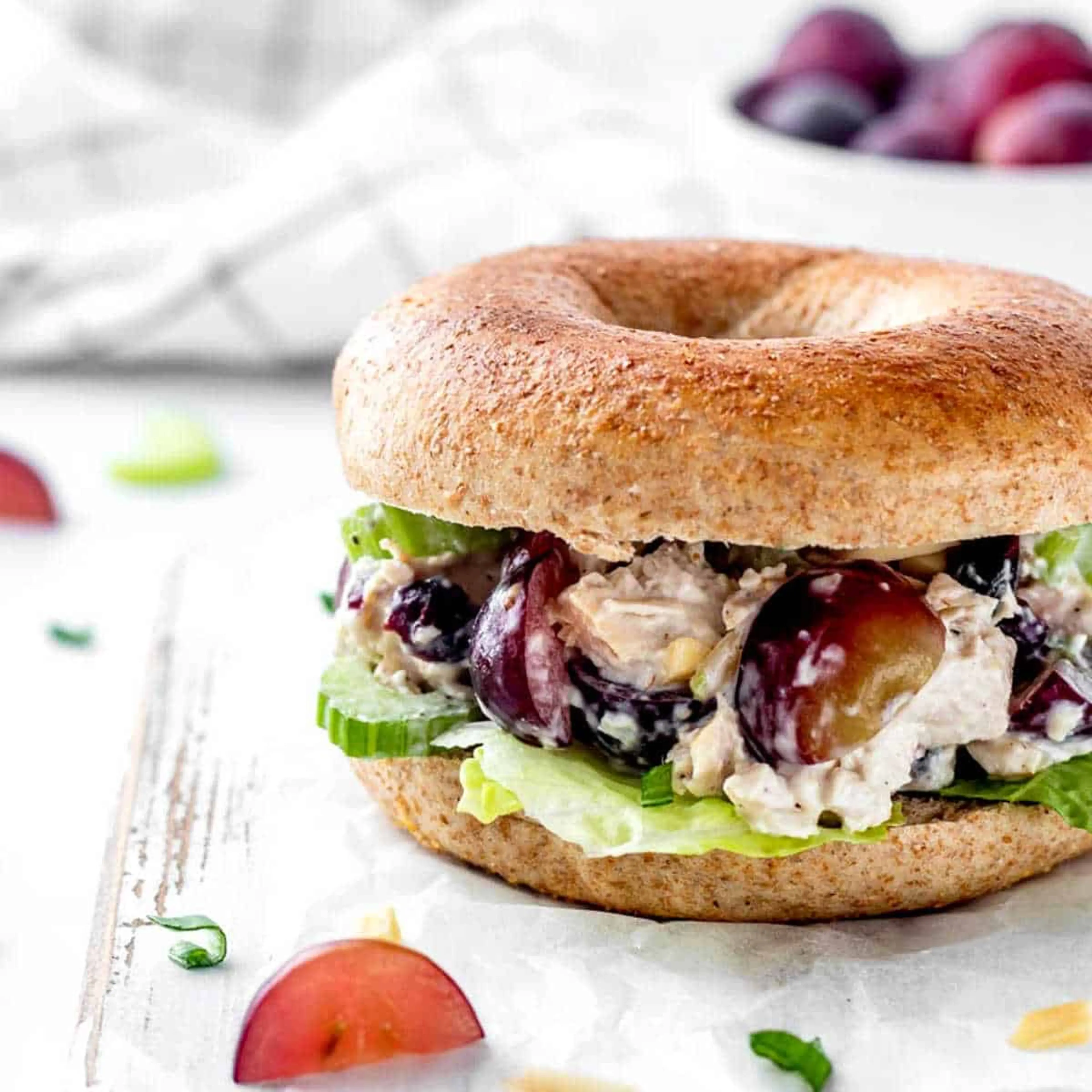 Chicken Salad with Grapes and Almonds