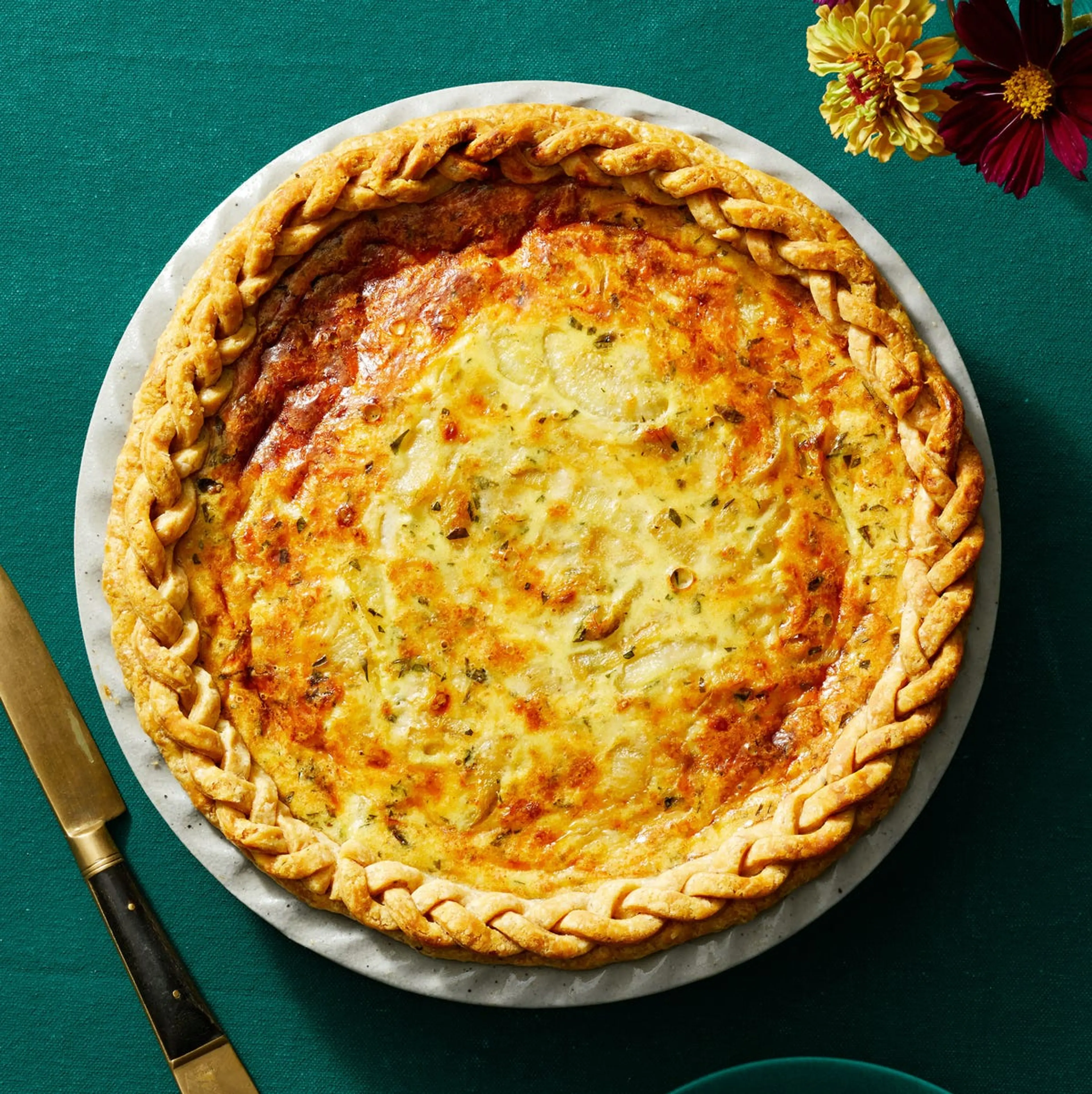 Onion and Gruyère Quiche