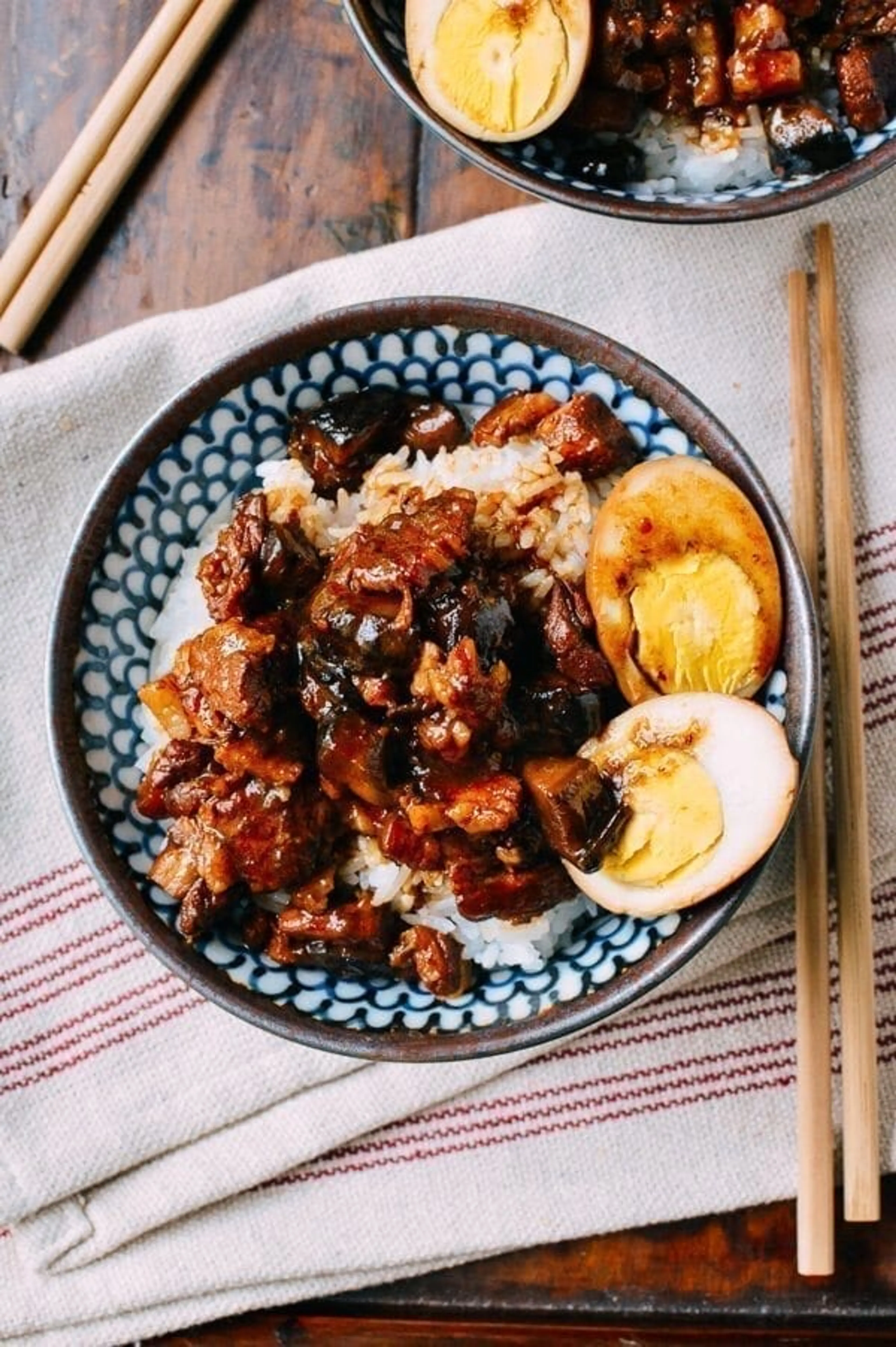 Lu Rou Fan (Taiwanese Braised Pork Rice Bowl)