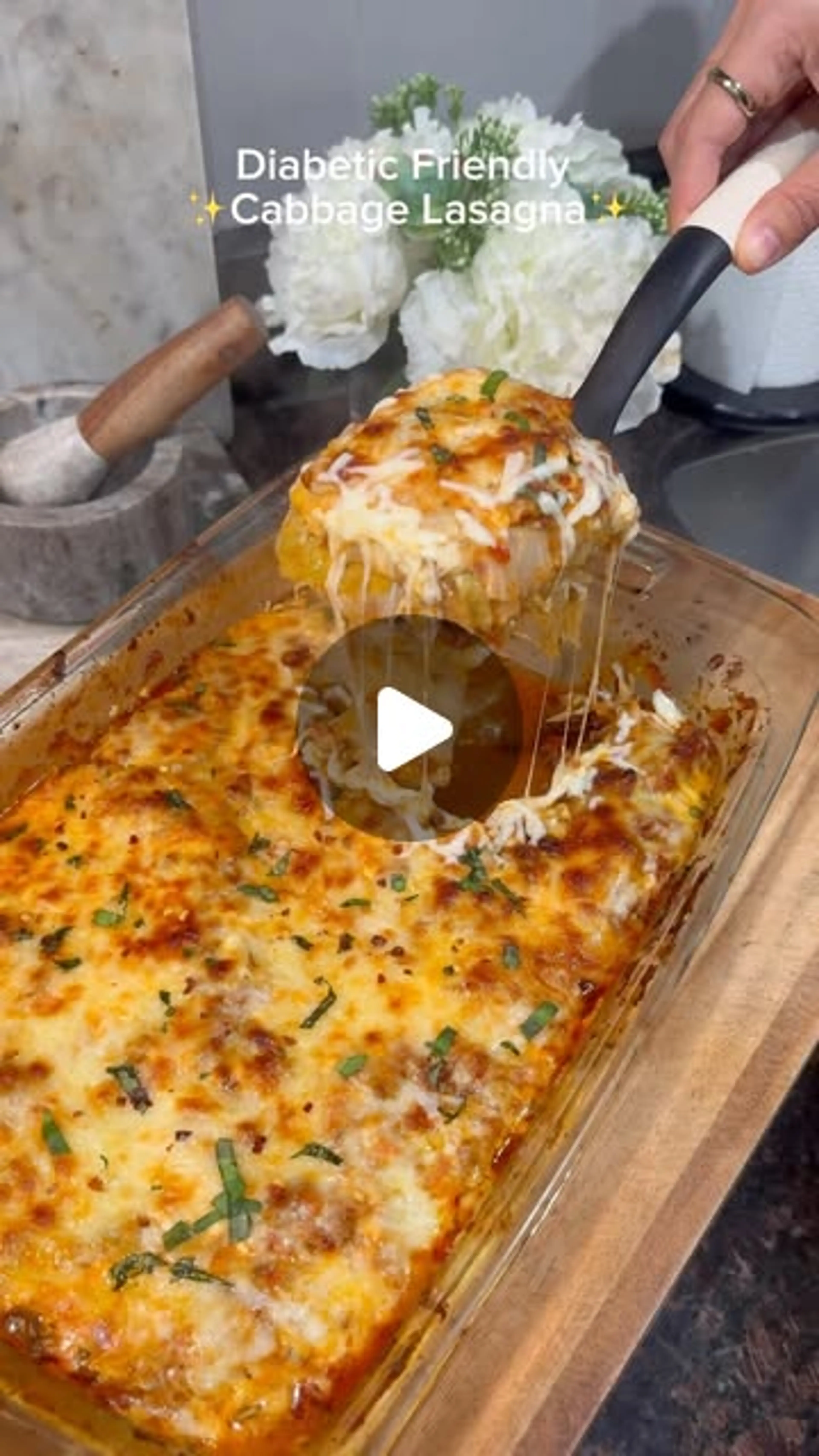 Diabetic-friendly Cabbage Lasagna