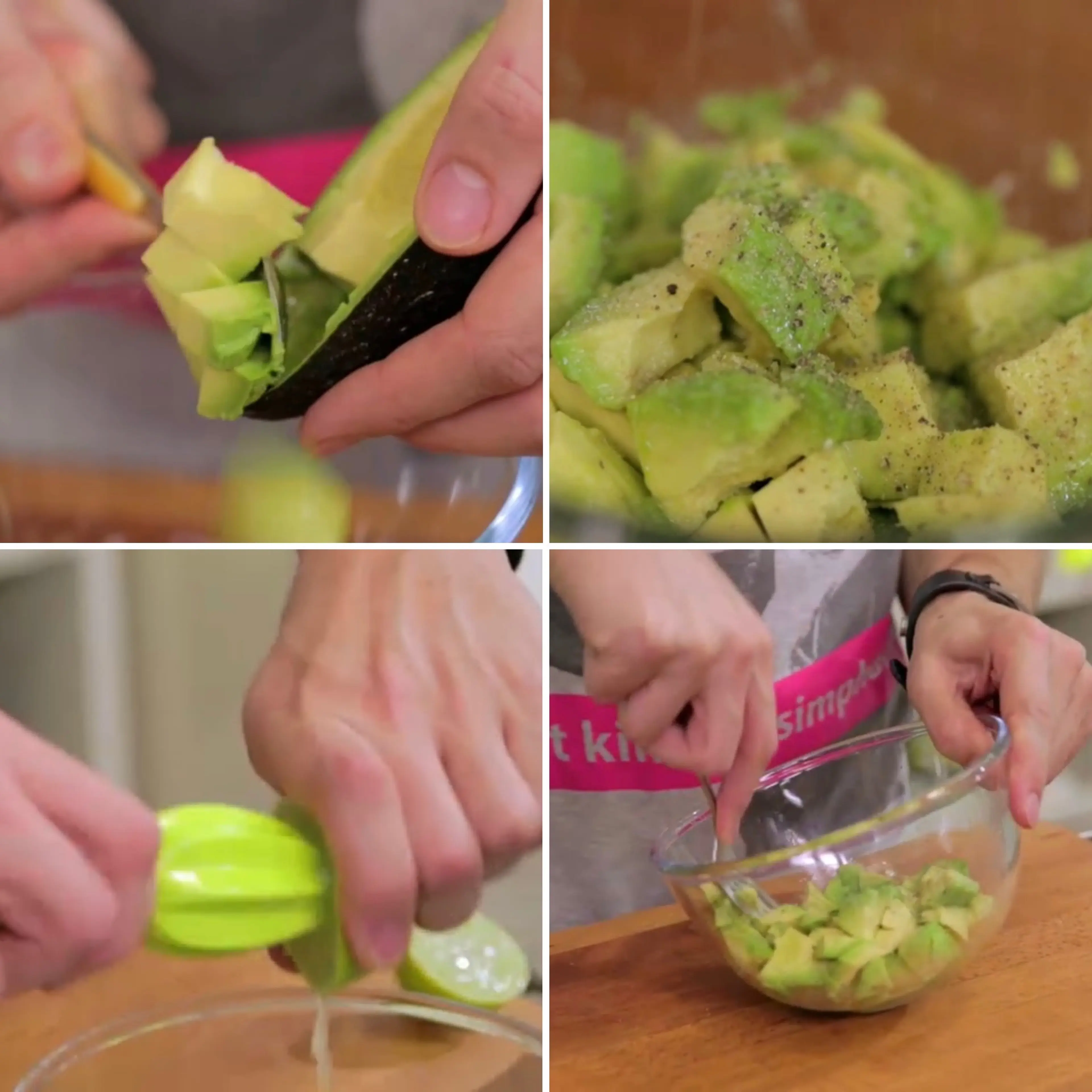 Tartare di salmone con crema di avocado e mandorle tostate